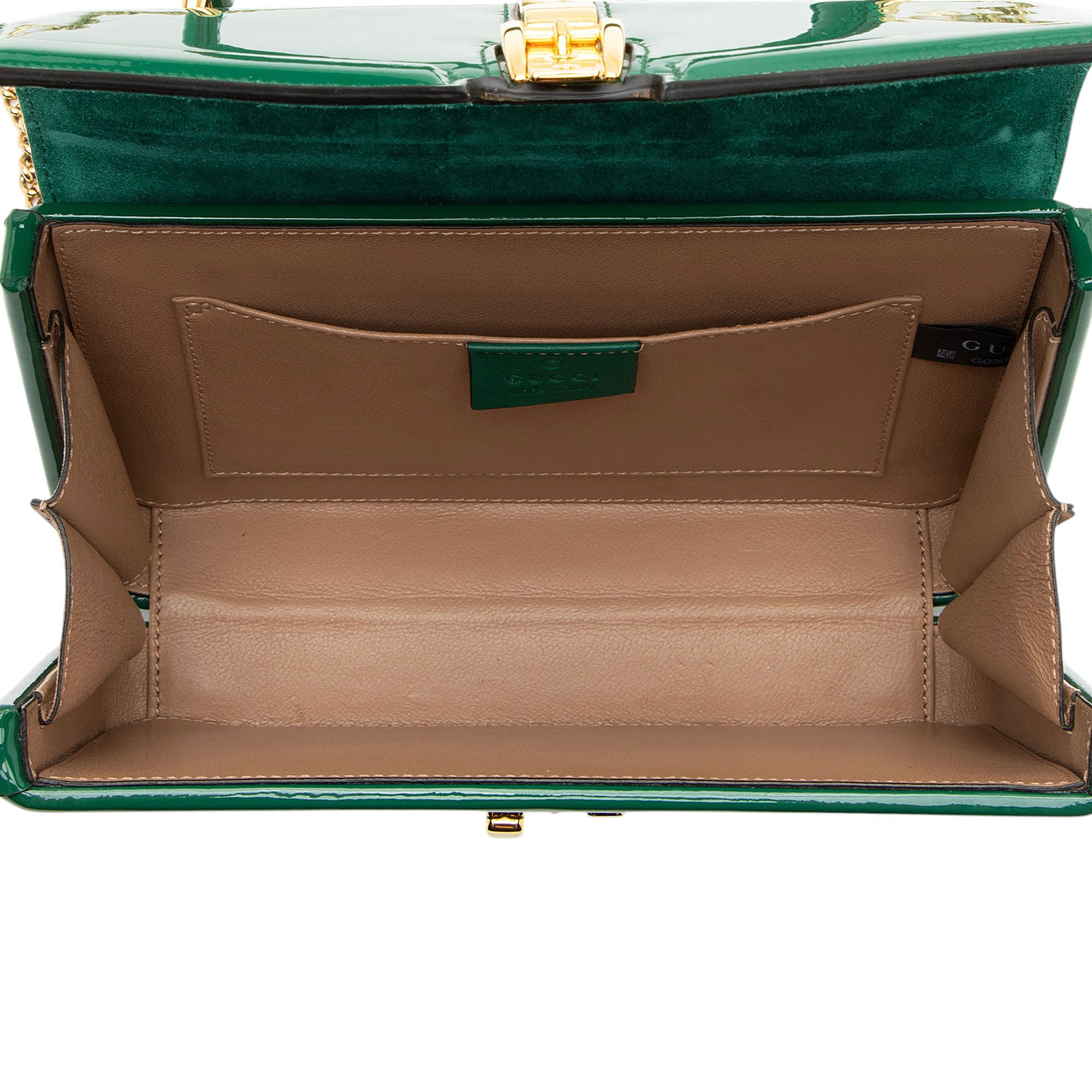 Gucci Patent Leather Sylvie 1969 Mini Top Handle