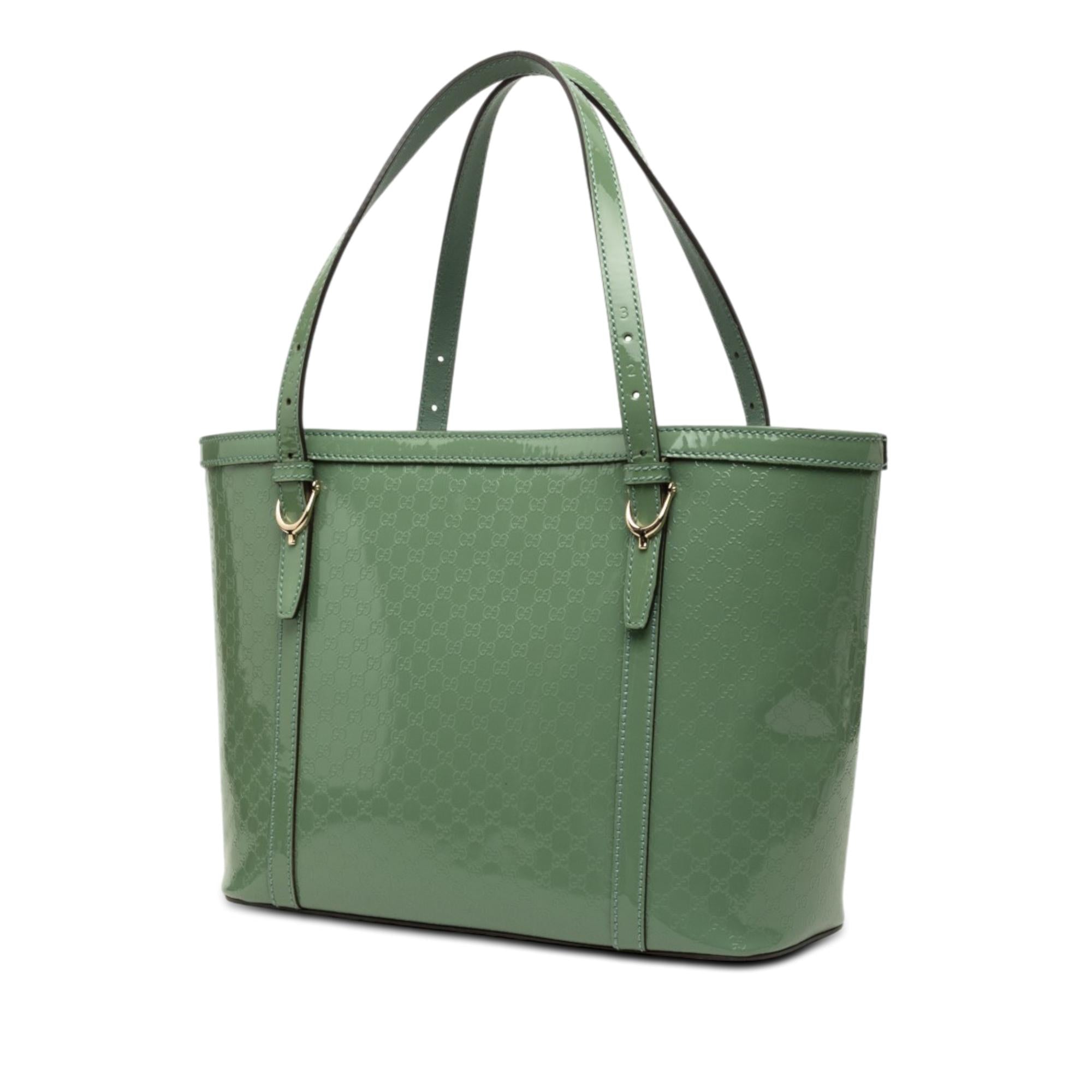Gucci Patent Microguccissima Nice Tote