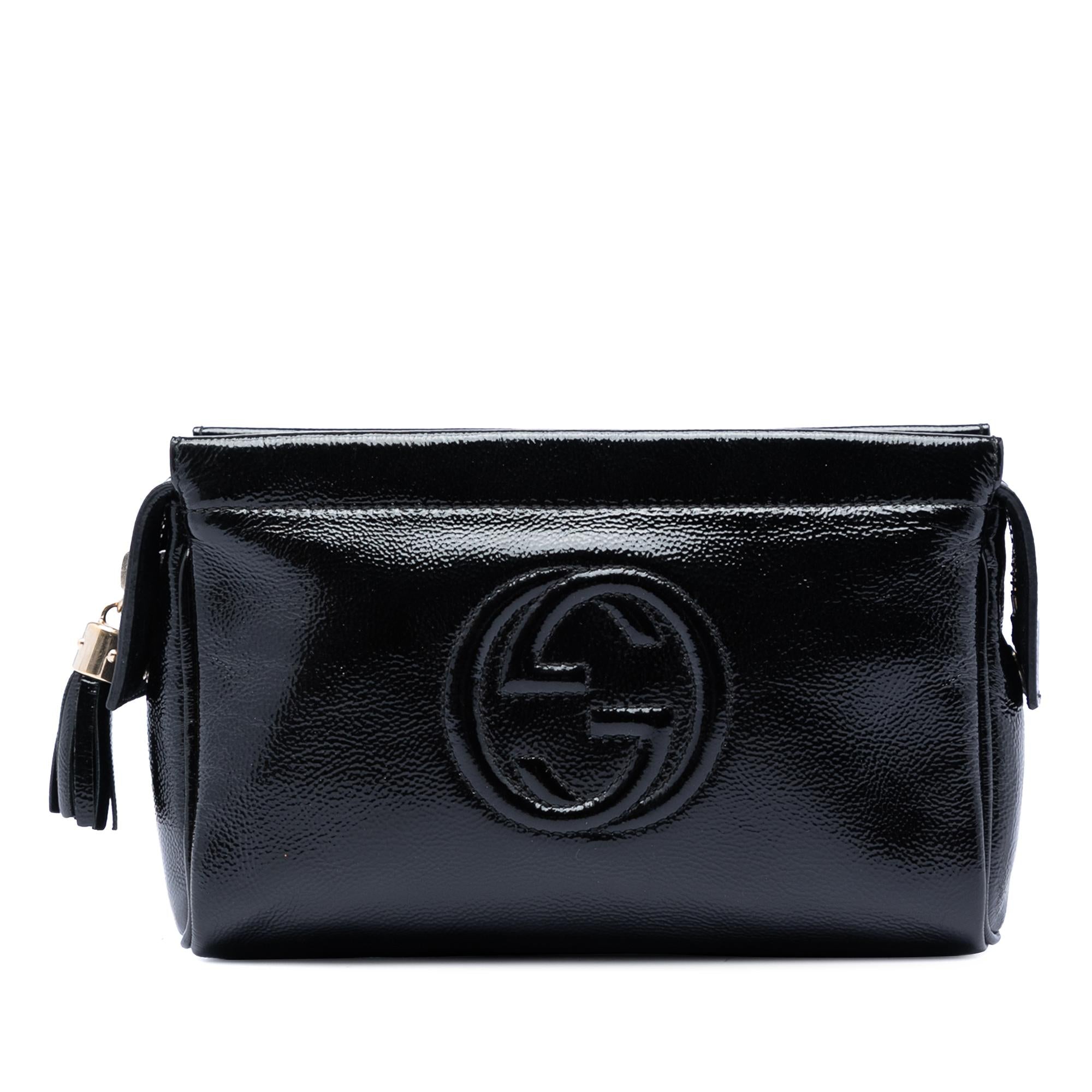 Gucci Patent Soho Cosmetic Pouch