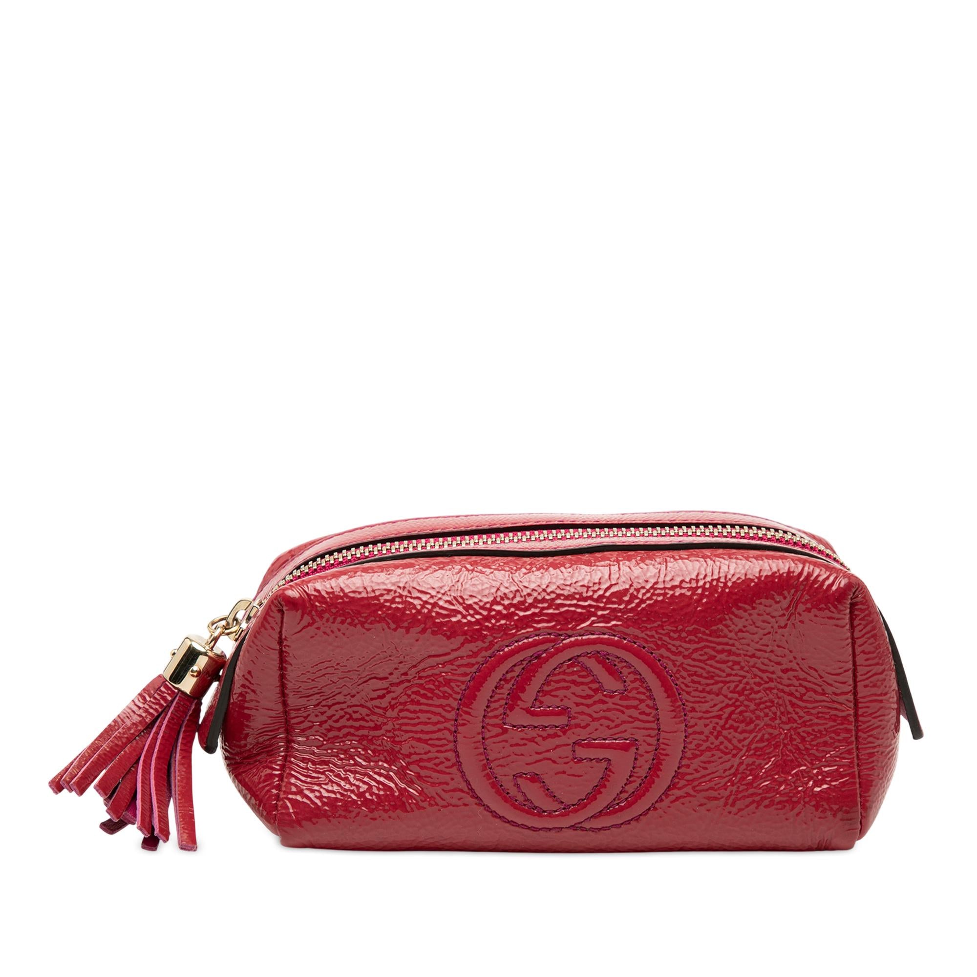 Gucci Patent Soho Cosmetic Pouch