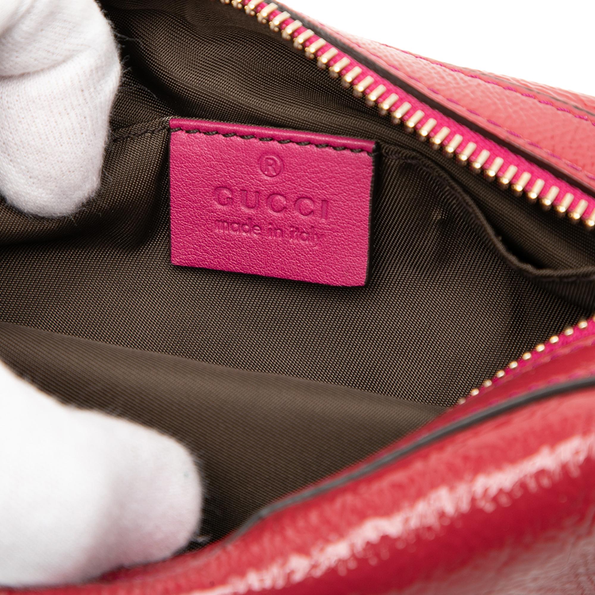 Gucci Patent Soho Cosmetic Pouch