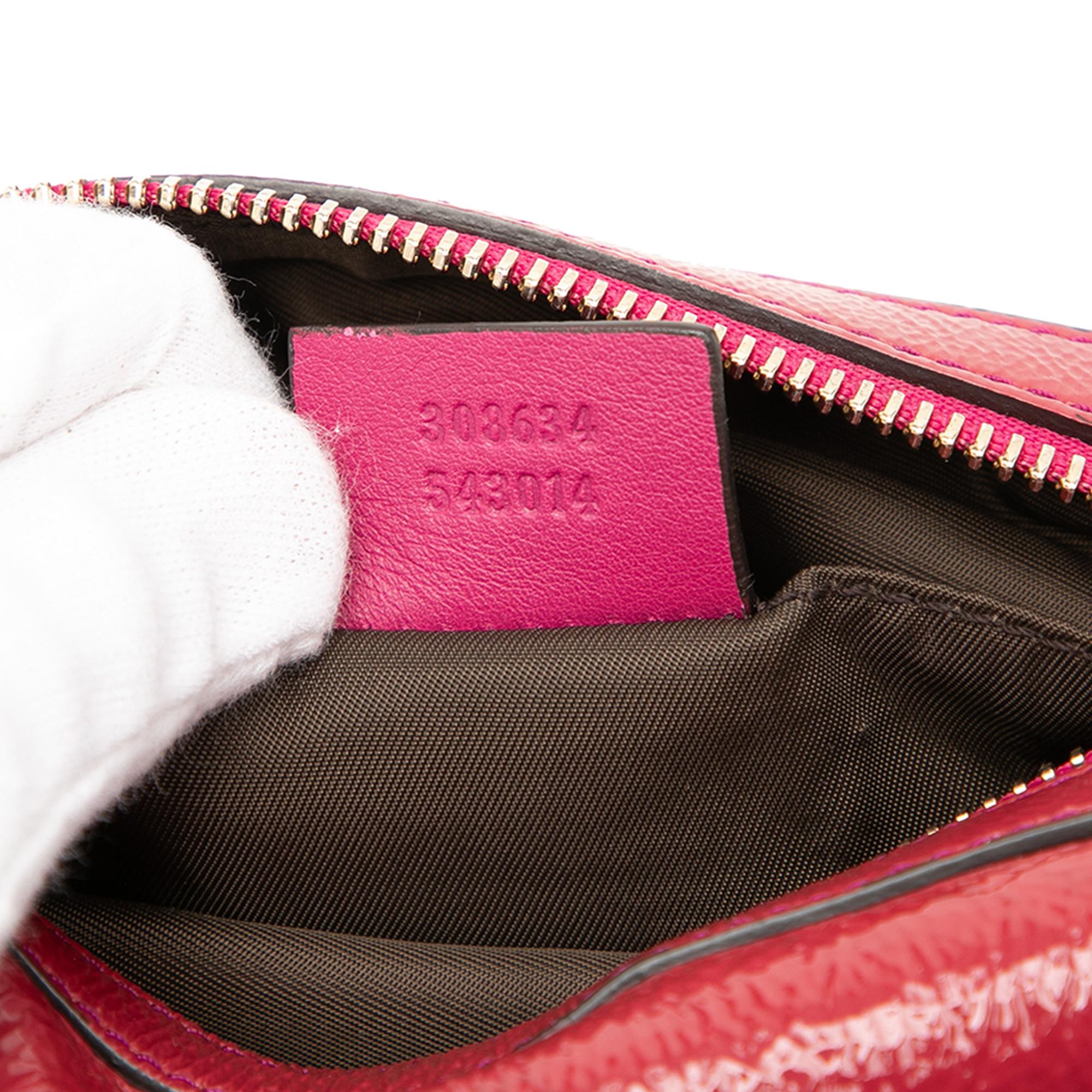 Gucci Patent Soho Cosmetic Pouch