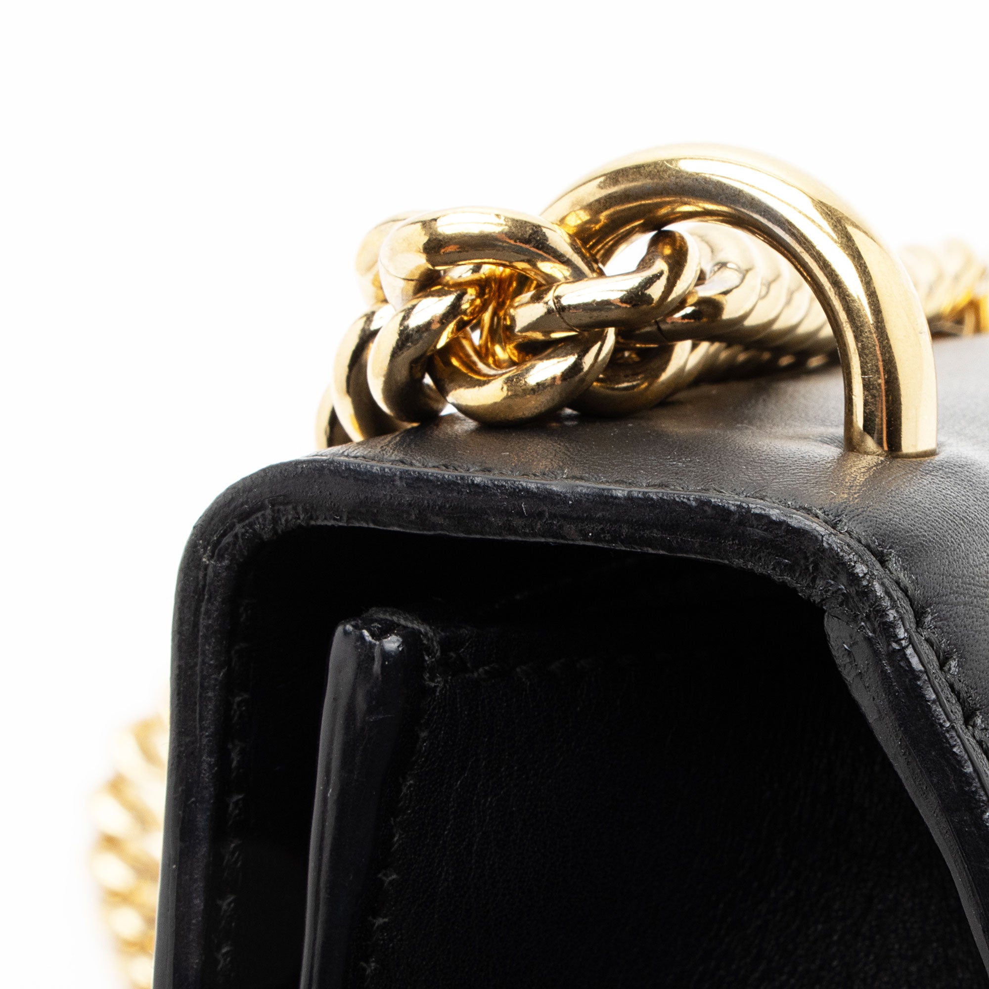 Gucci Pearl Embellished Leather Padlock Small Shoulder Bag
