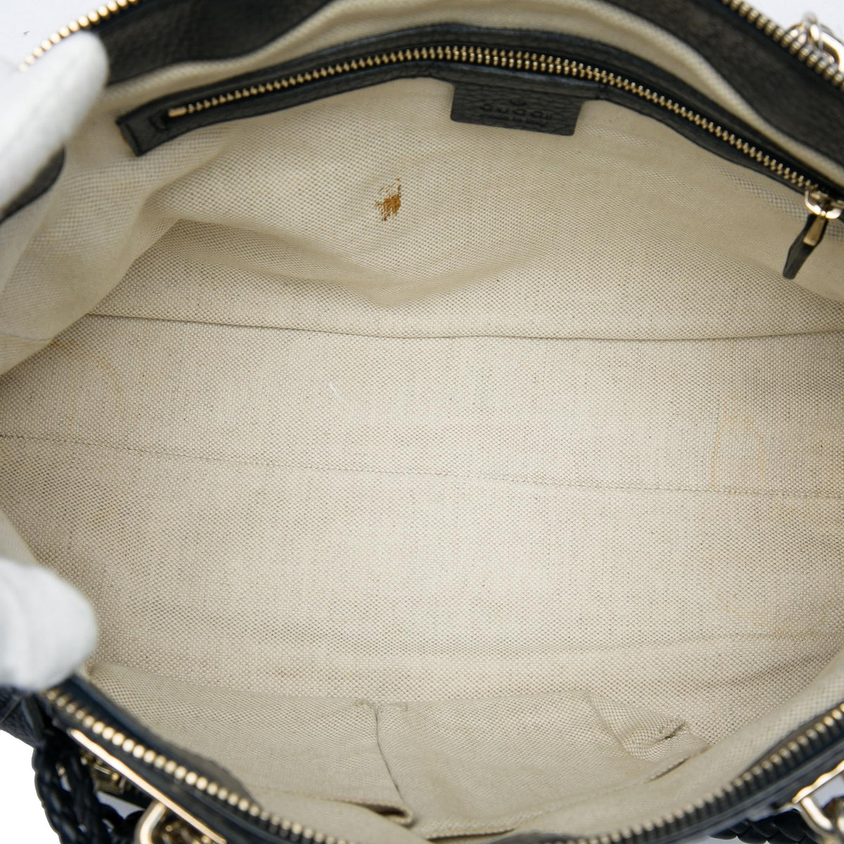 Gucci Pebbled Calfskin Bella Satchel