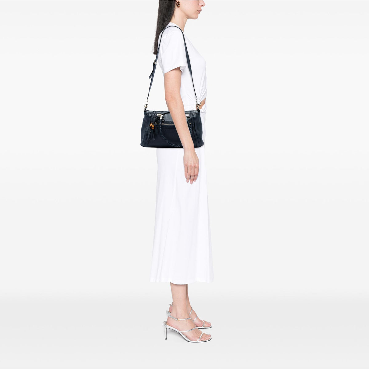 Gucci Pebbled Calfskin Bella Satchel