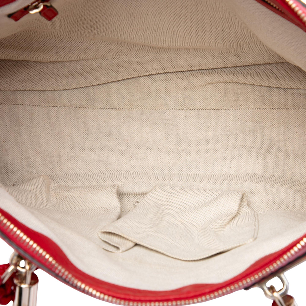 Gucci Pebbled Calfskin Bella Satchel