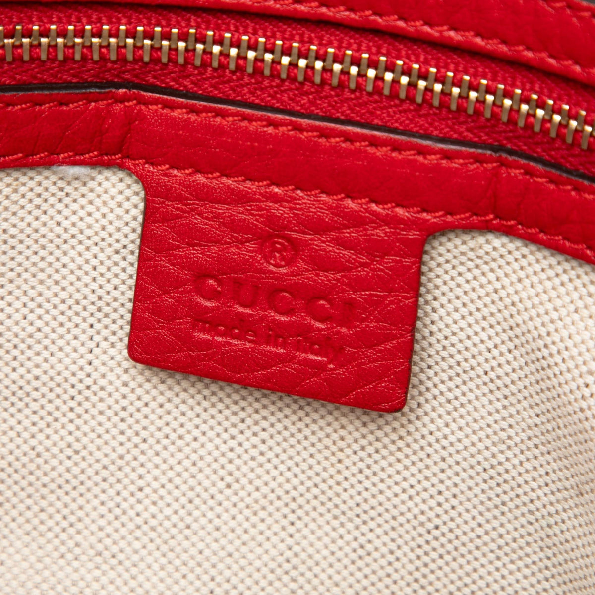 Gucci Pebbled Calfskin Bella Satchel