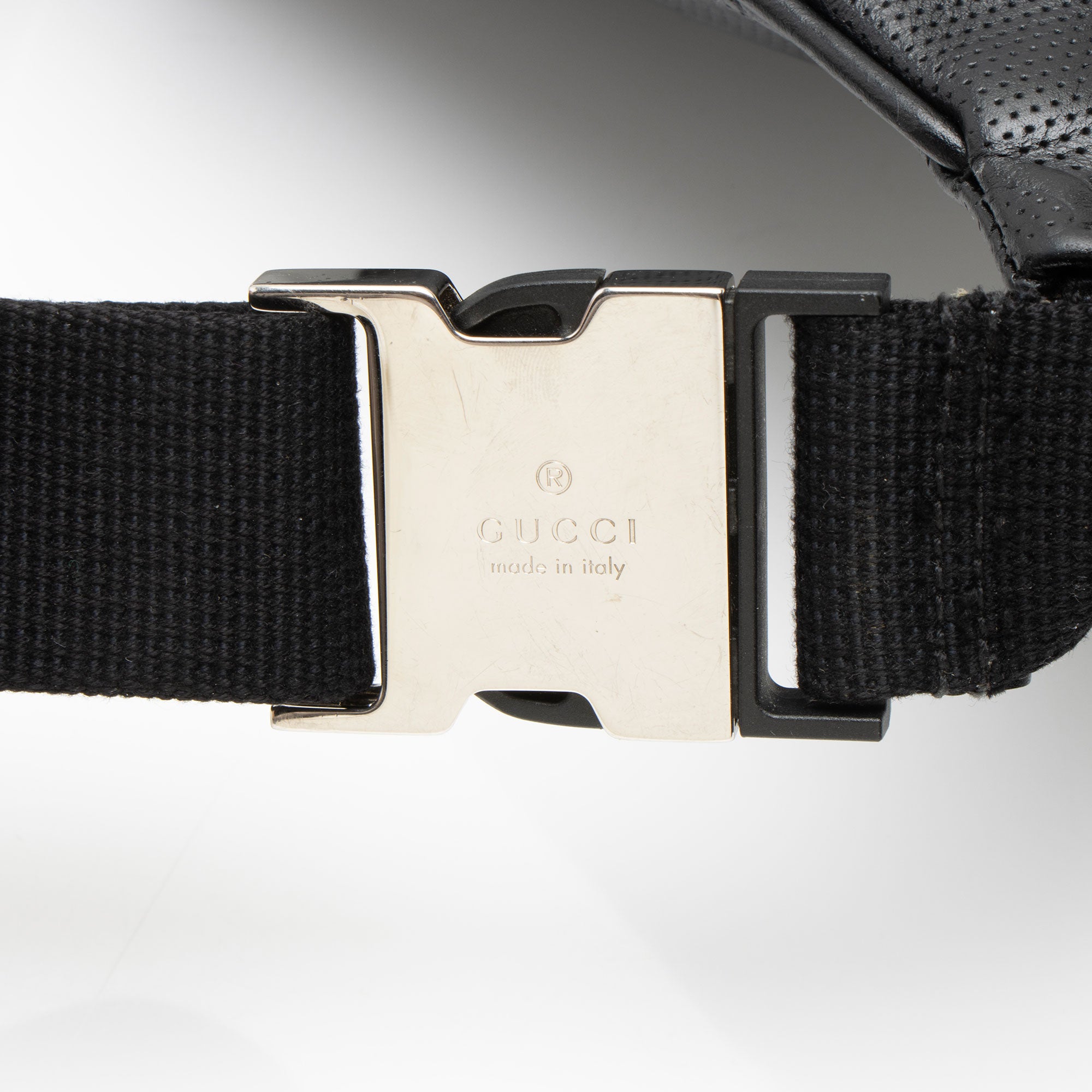 Gucci Perforated GG Embossed Pocket Belt Bag