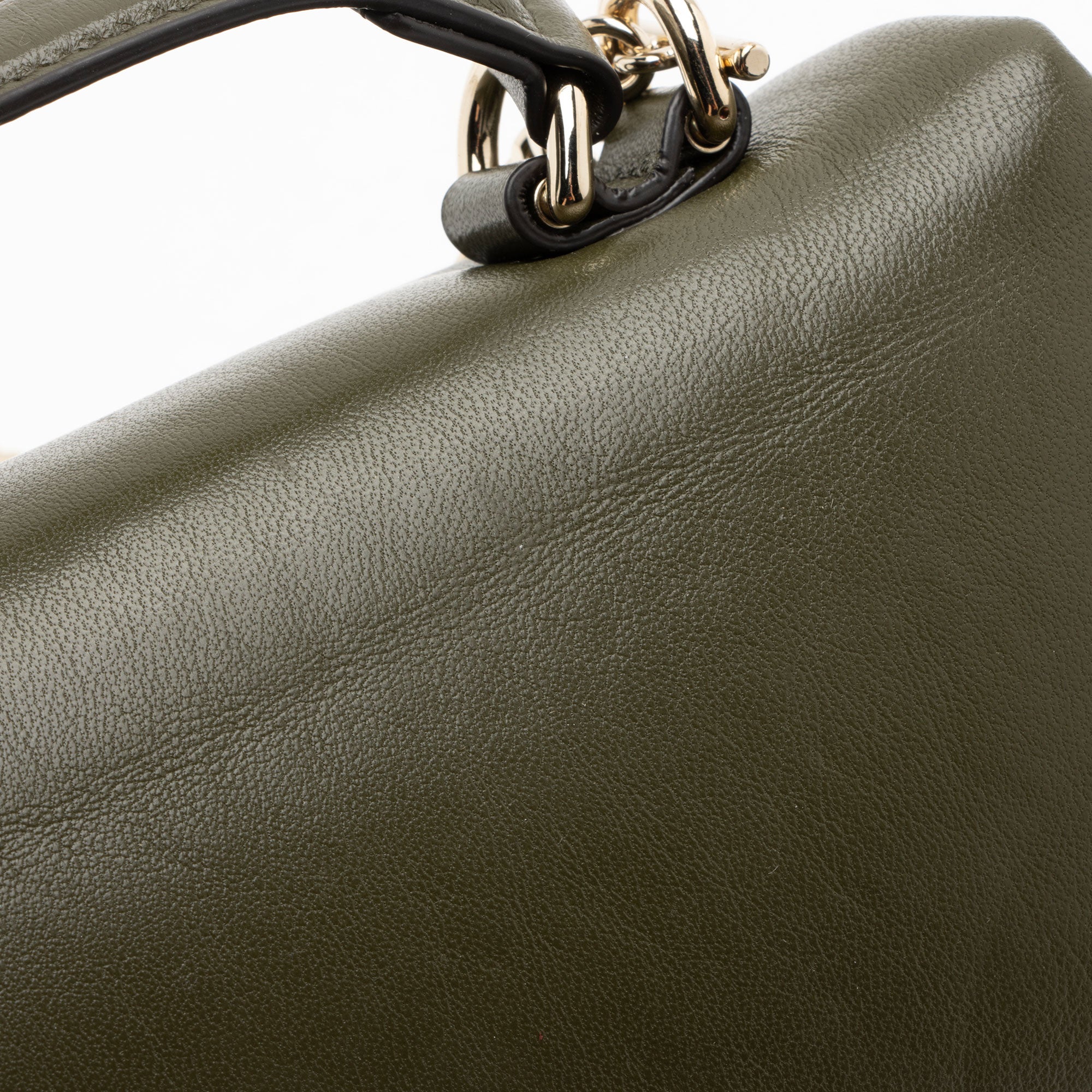 Gucci Puffy Leather GG Milano Small Top Handle