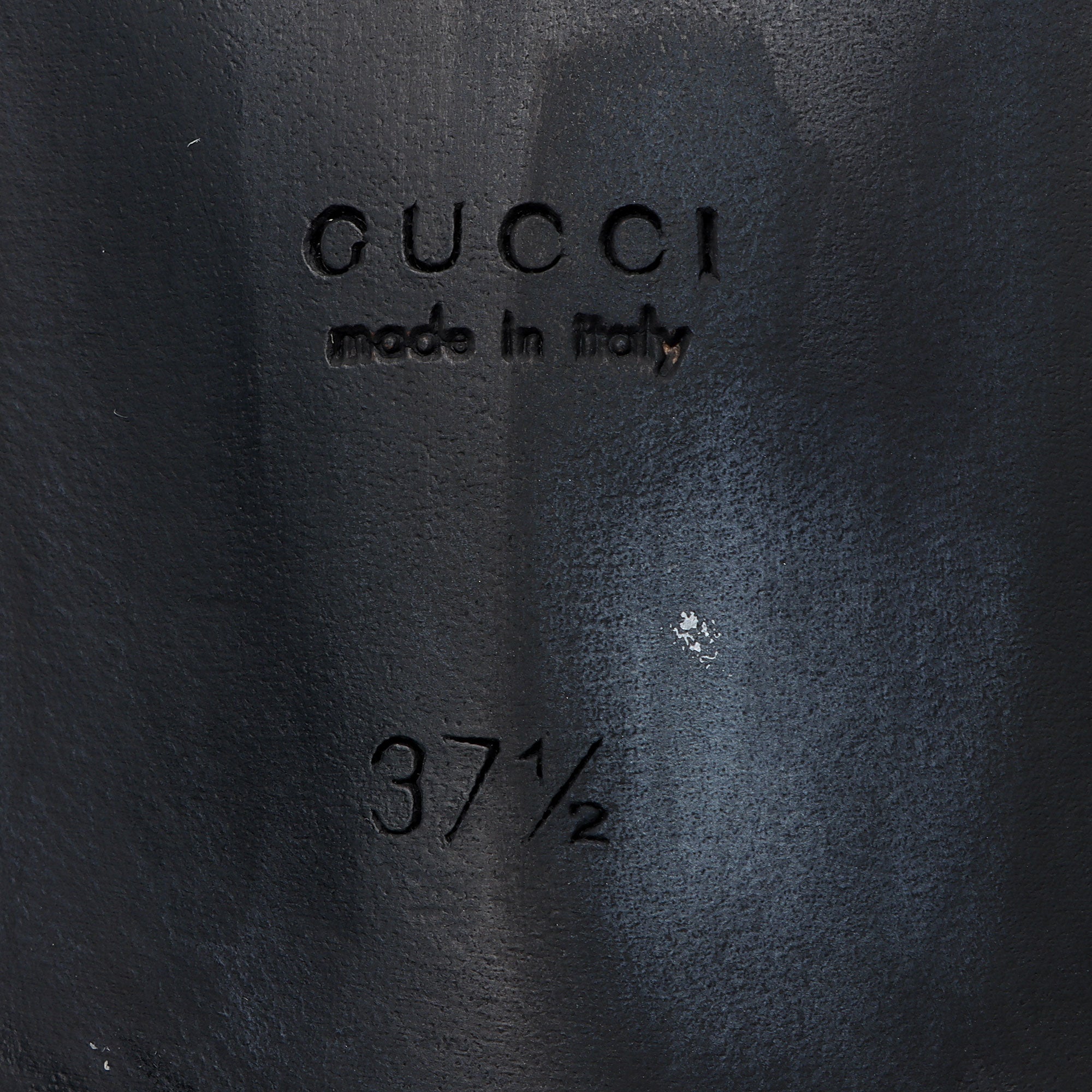 Gucci Python Embossed Logo Loafers - Size 7.5 / 37.5