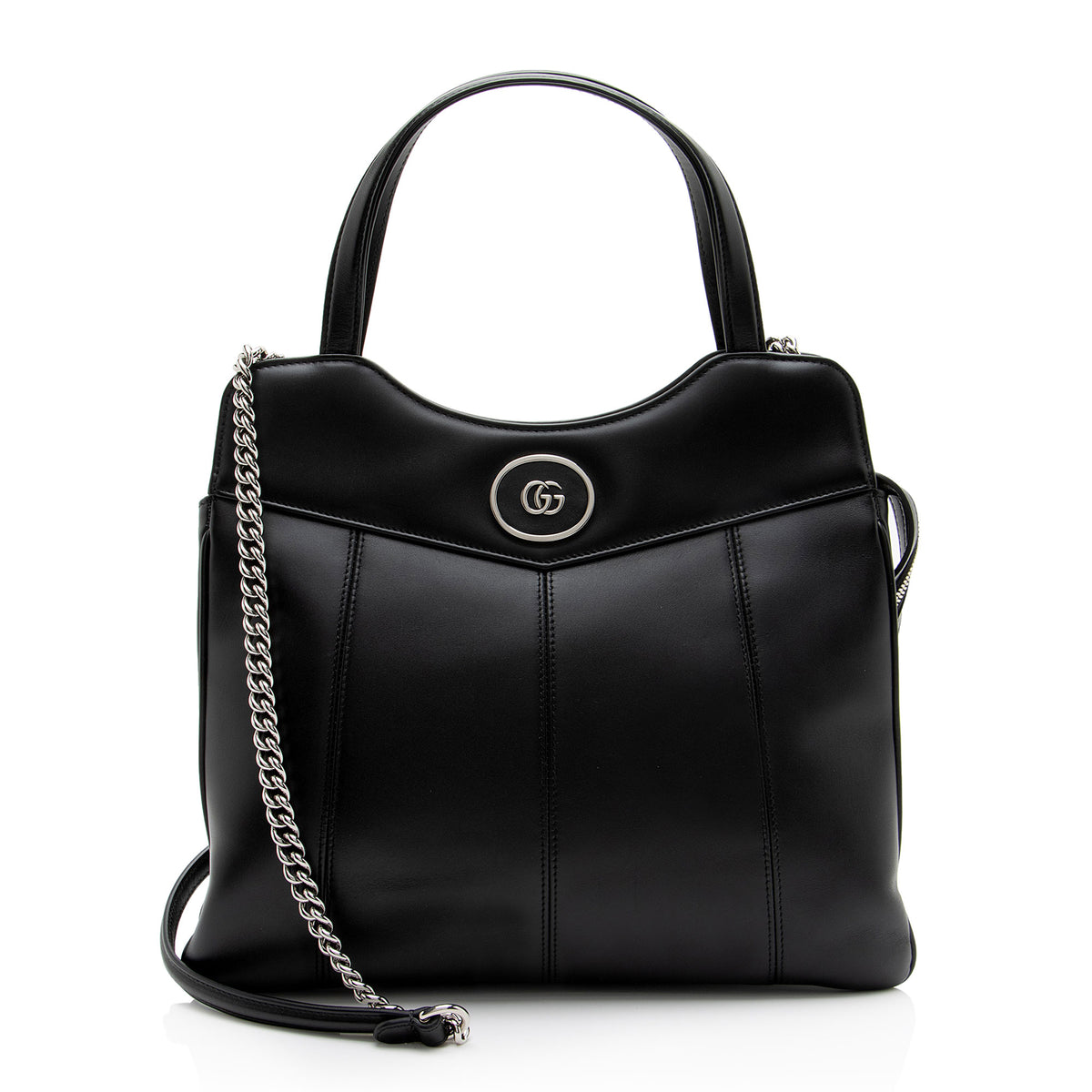 Gucci Quilted Calfskin Petite GG Medium Tote