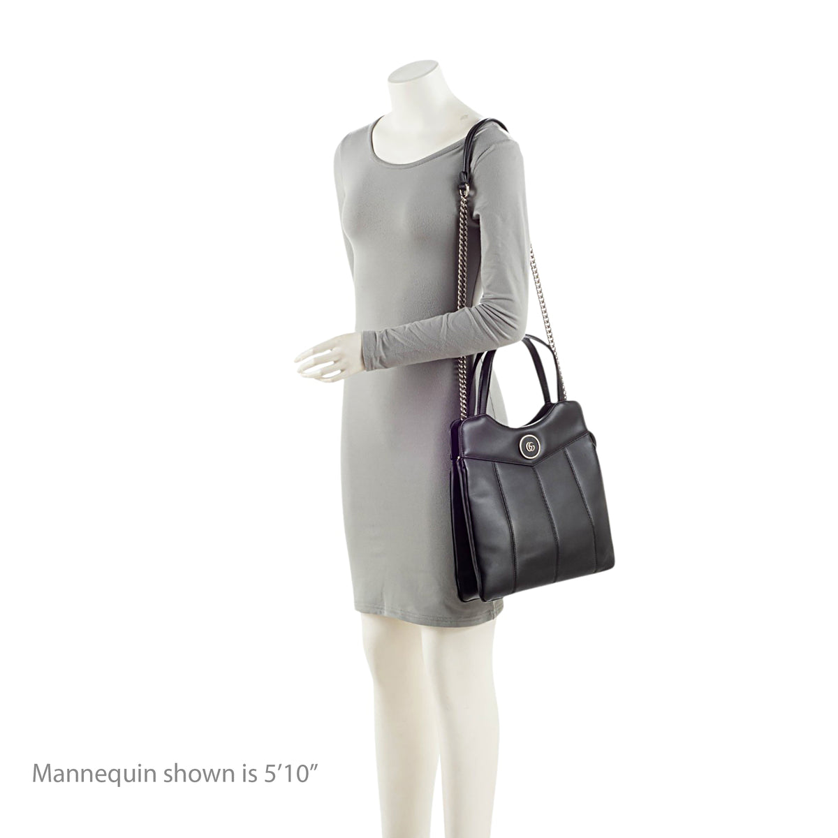Gucci Quilted Calfskin Petite GG Medium Tote