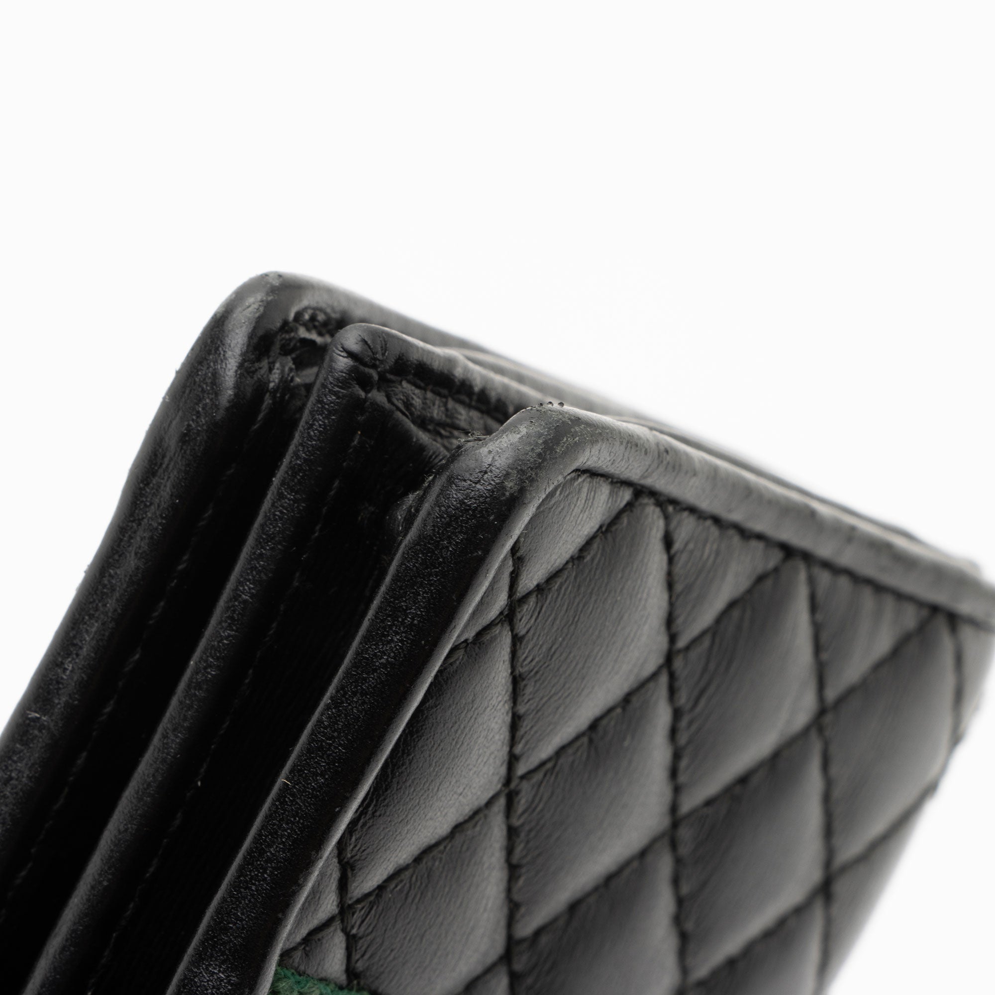 Gucci Quilted Leather GG Marmont Web Trapuntata Card Case Wallet (SHF-EdWHT1)