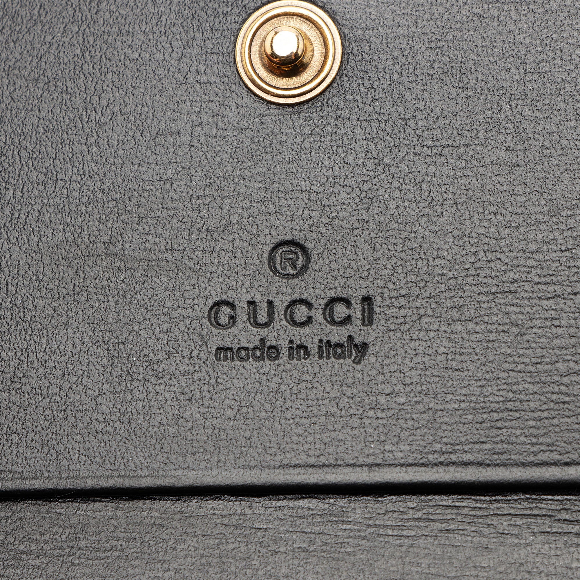 Gucci Quilted Leather GG Marmont Web Trapuntata Card Case Wallet (SHF-EdWHT1)