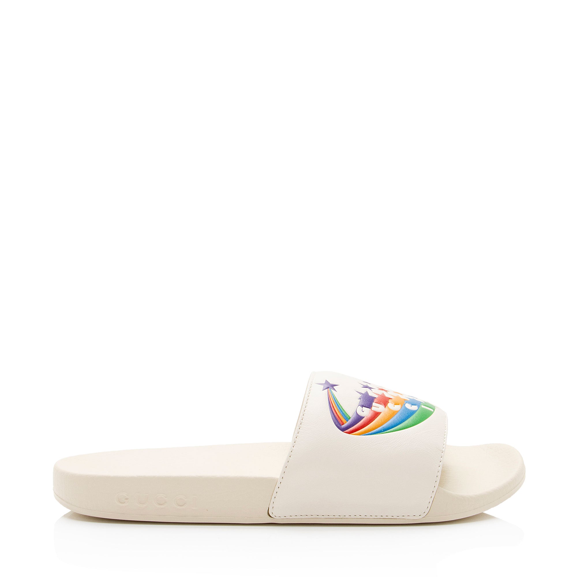 Gucci Rainbow Pursuit Slide Sandals - Size 8 / 38 (SHF-iEGrew)