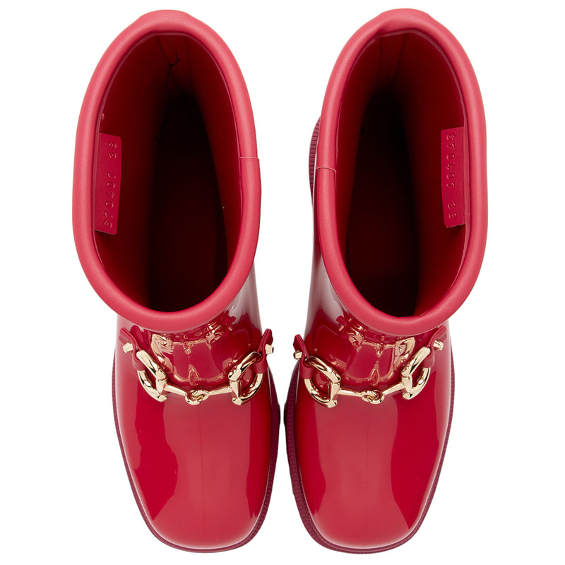 Gucci Rubber Horsebit Ankle Boots - Size 8 / 38 (SHF-eaQXGA)