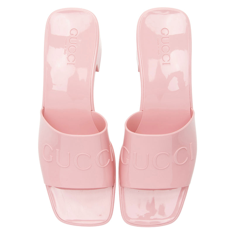 Gucci Rubber Slide Sandals - Size 8 / 38 (SHF-QqWmfI)