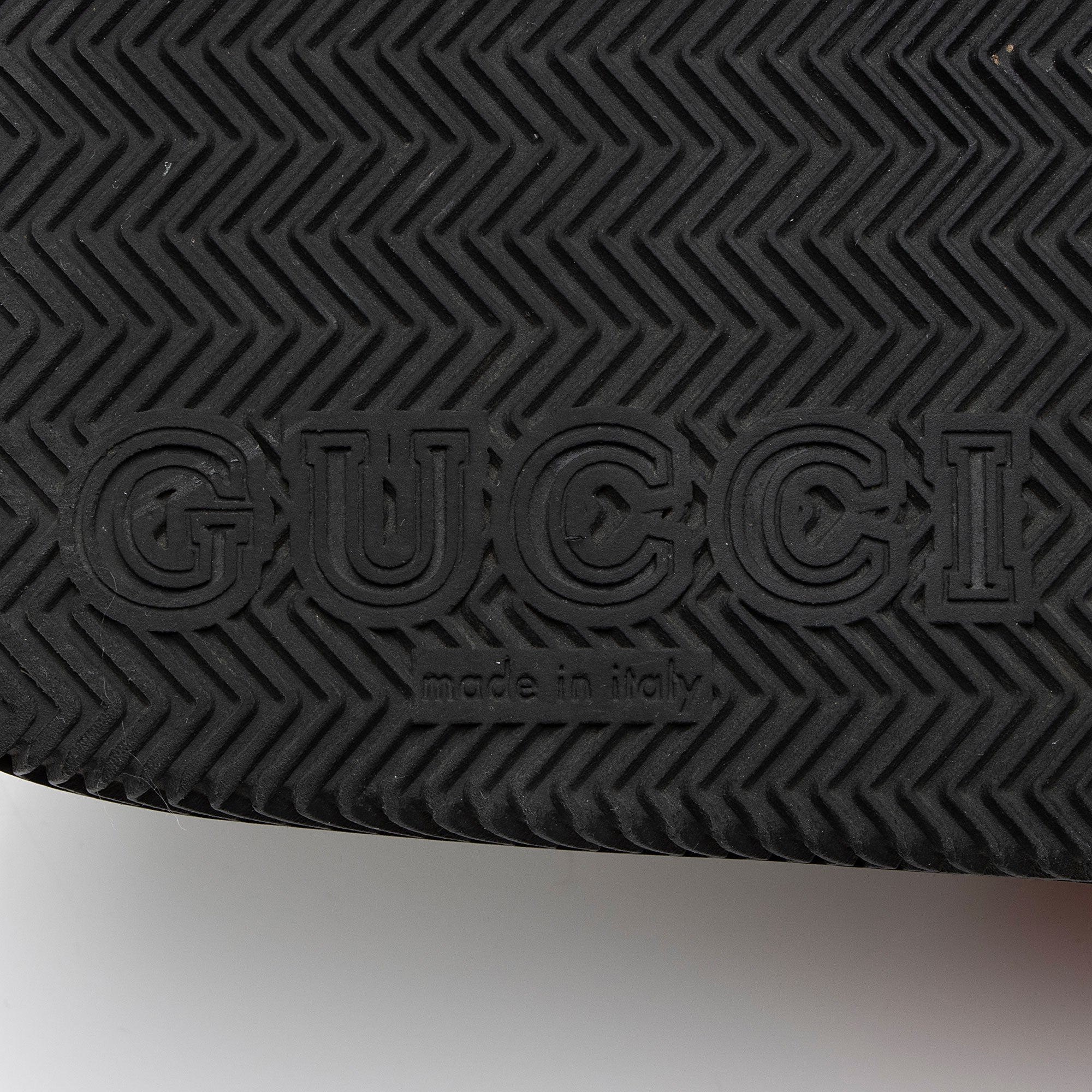 Gucci Rubber Web Criss Cross Slides - Men's Size 6 / 40