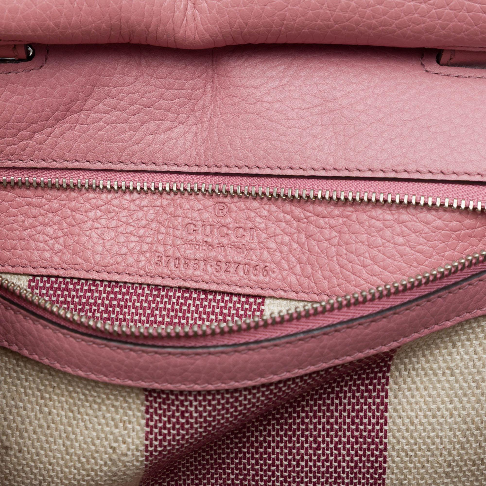 Gucci Small Calfskin Bamboo Daily Satchel