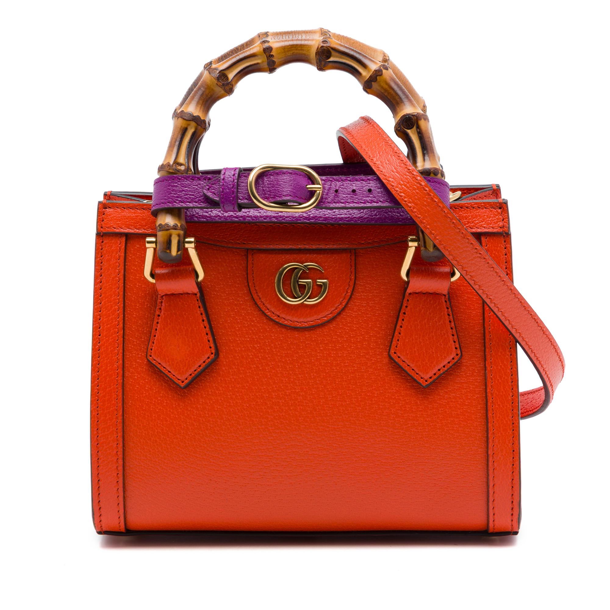 Gucci Small Calfskin Bamboo Diana Satchel