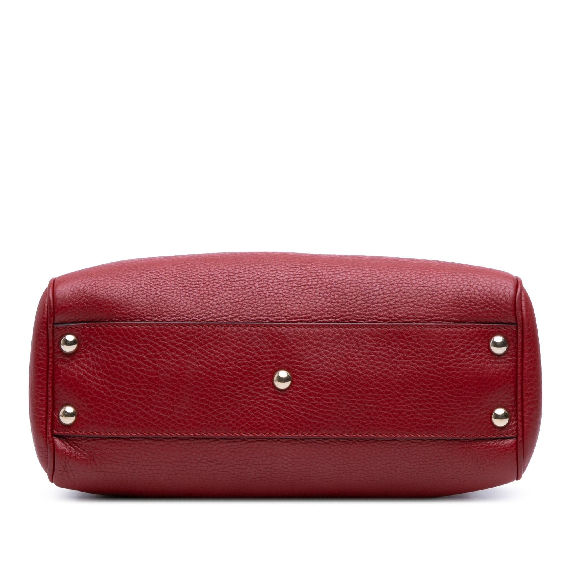 Gucci Small Calfskin Bamboo Shopper Satchel