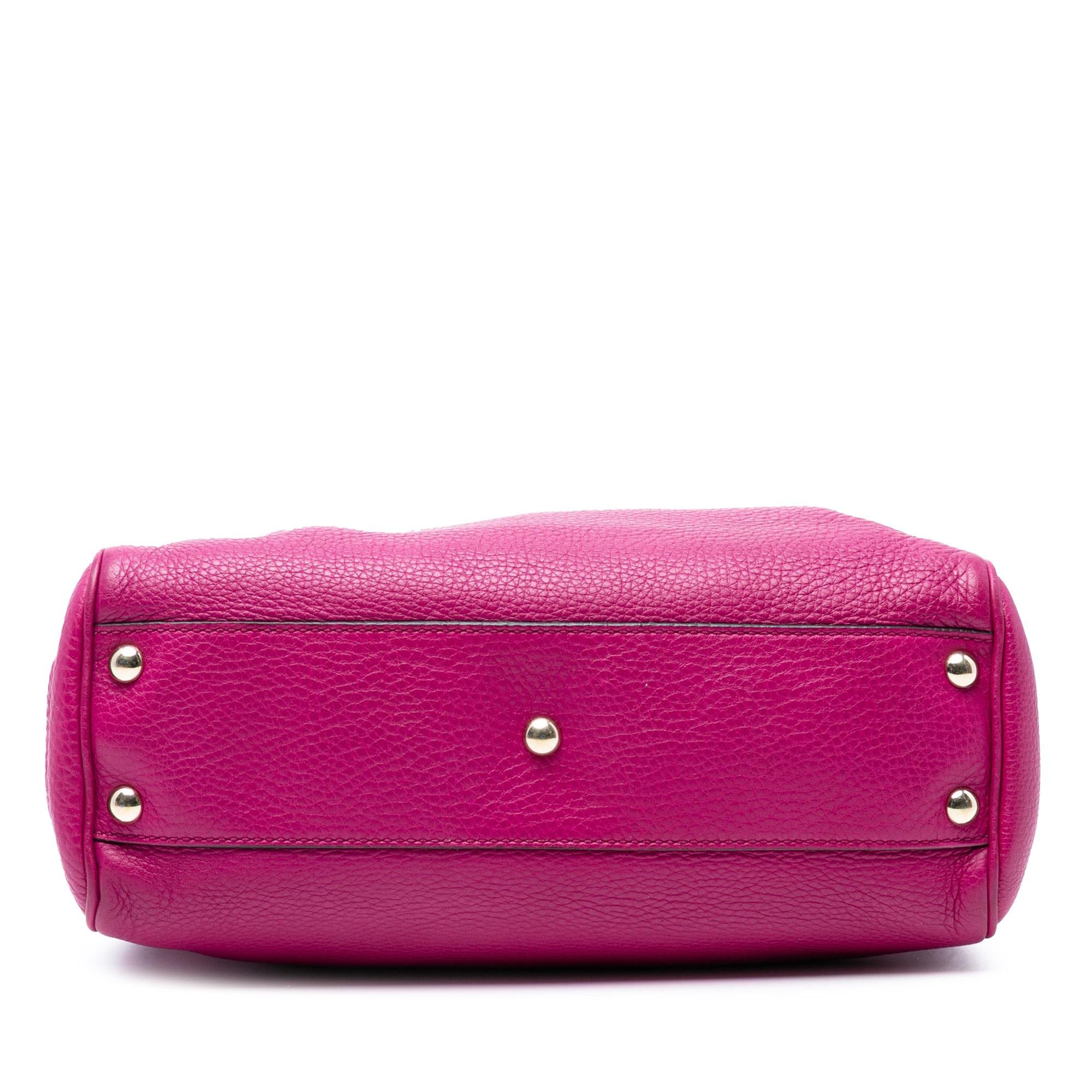 Gucci Small Calfskin Bamboo Shopper Satchel