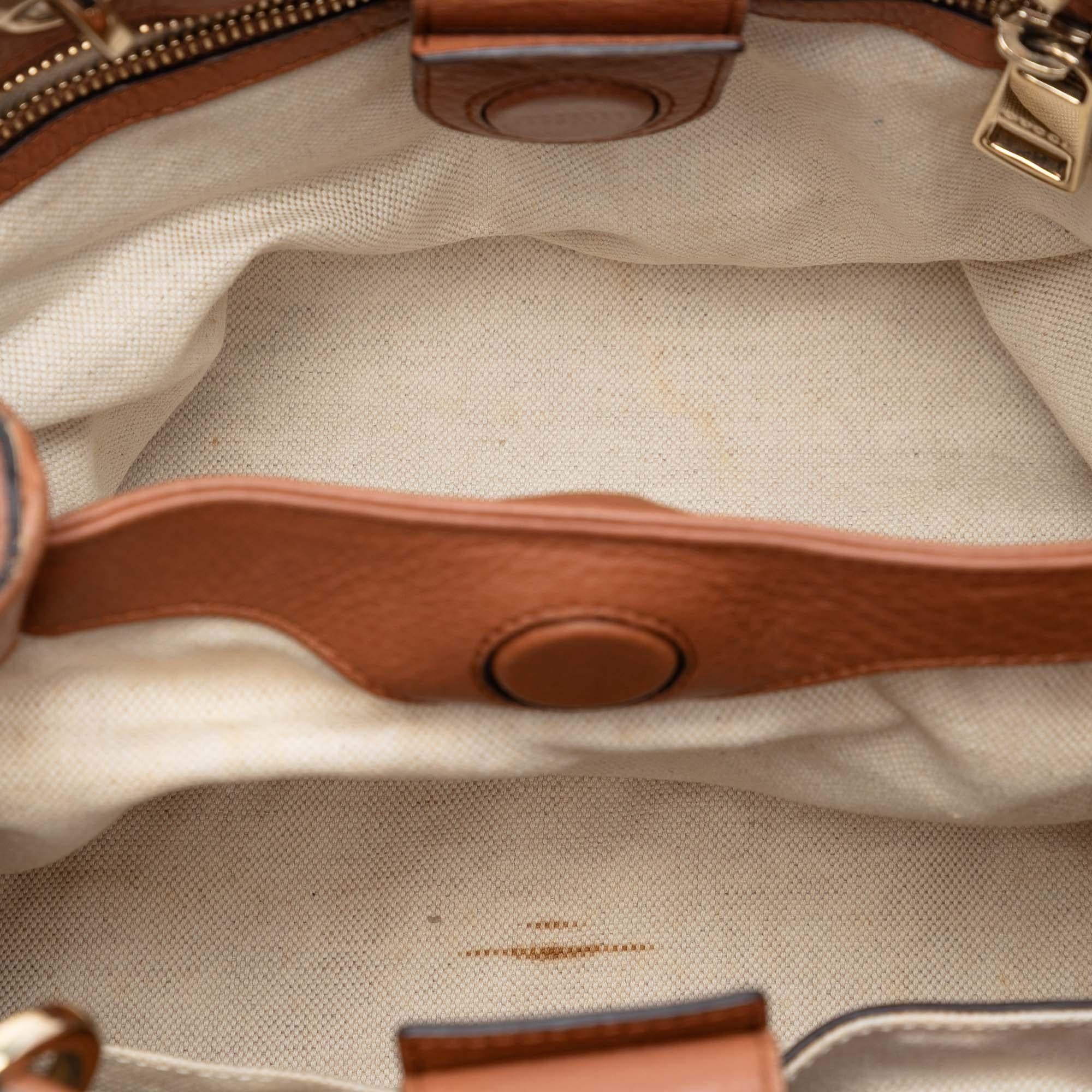 Gucci Small Calfskin Bamboo Shopper Satchel