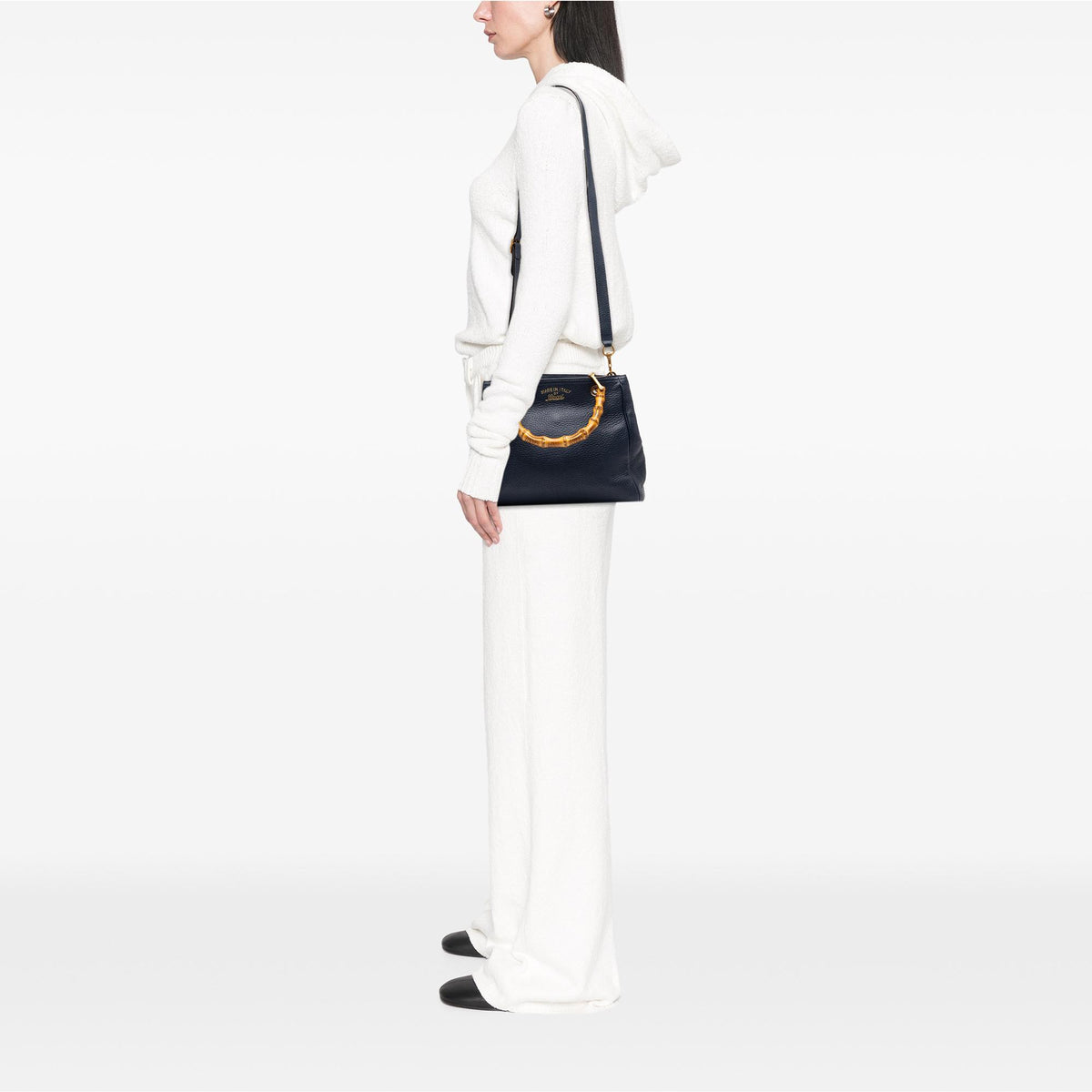 Gucci Small Calfskin Bamboo Shopper Satchel