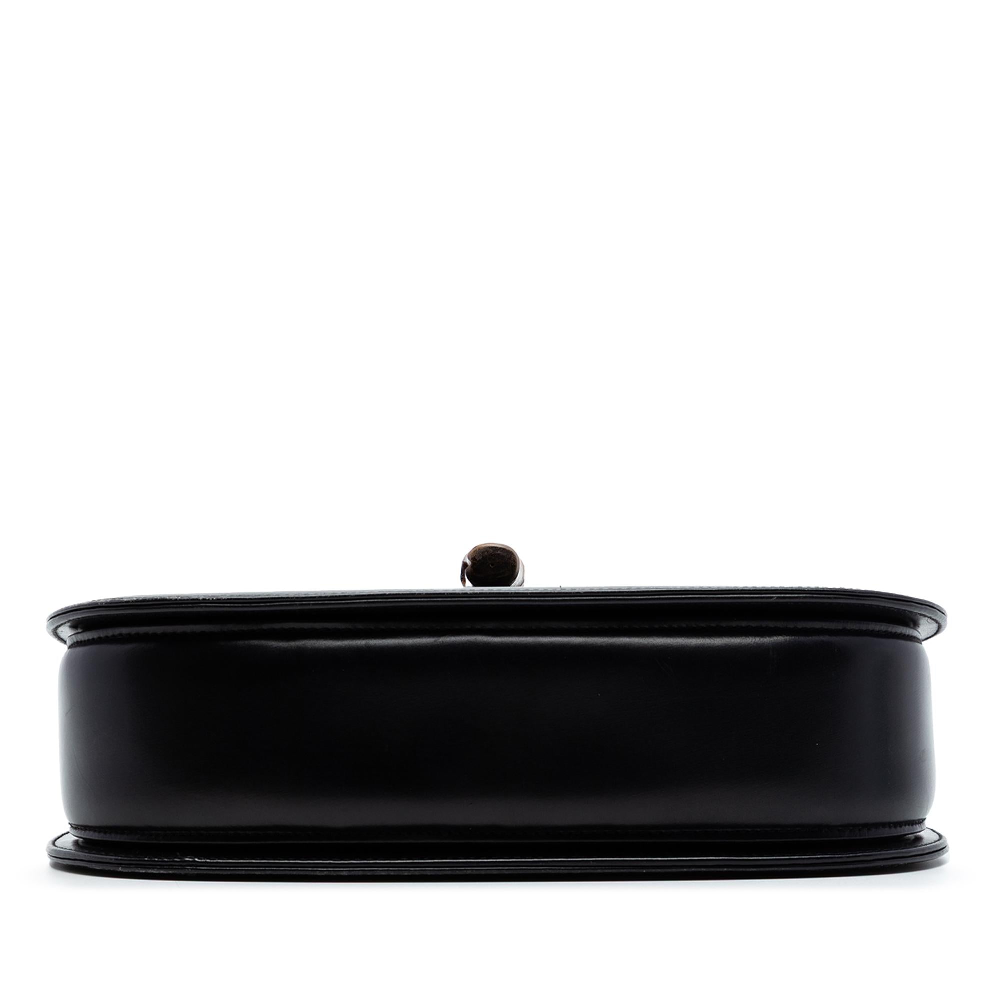 Gucci Small Calfskin Bamboo Top Handle Bag
