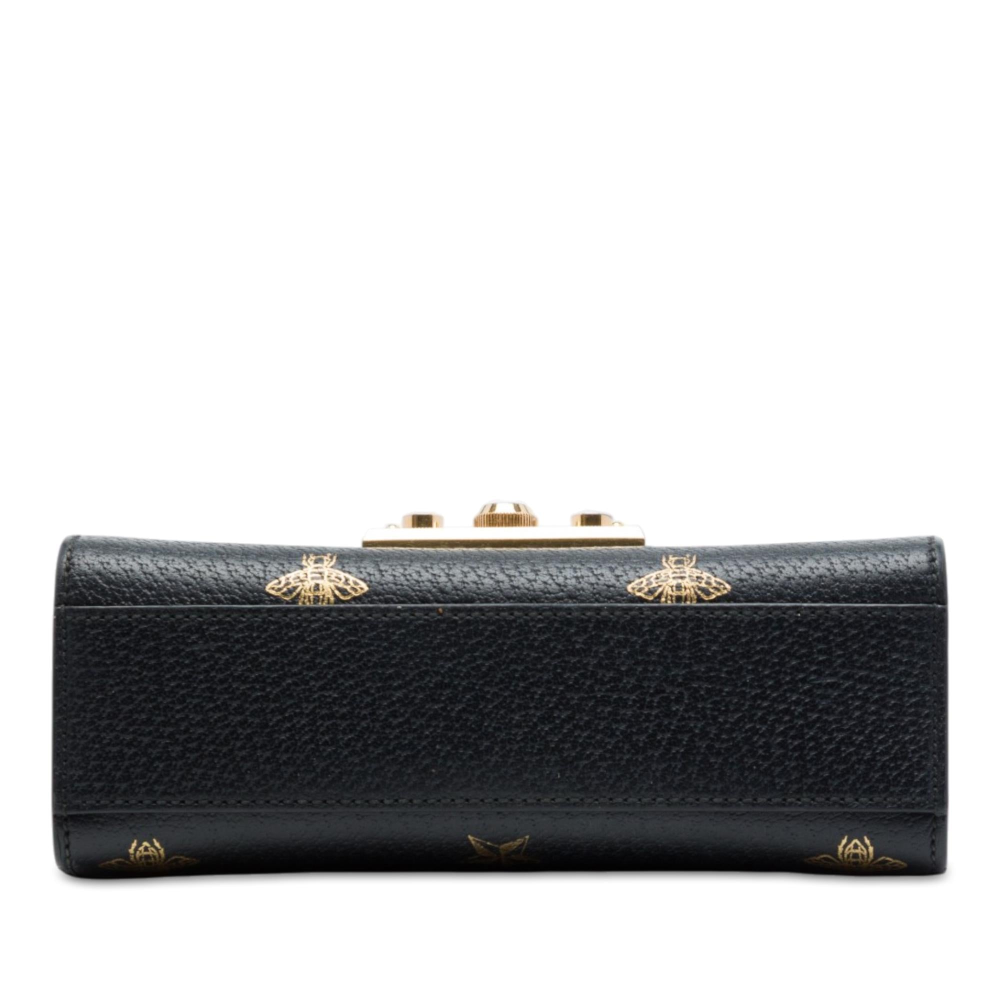 Gucci Small Calfskin Bee Star Padlock Crossbody