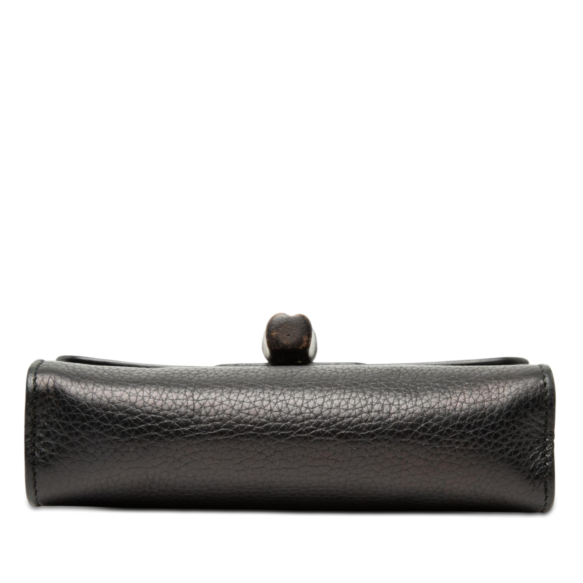 Gucci Small Calfskin Miss Bamboo Crossbody