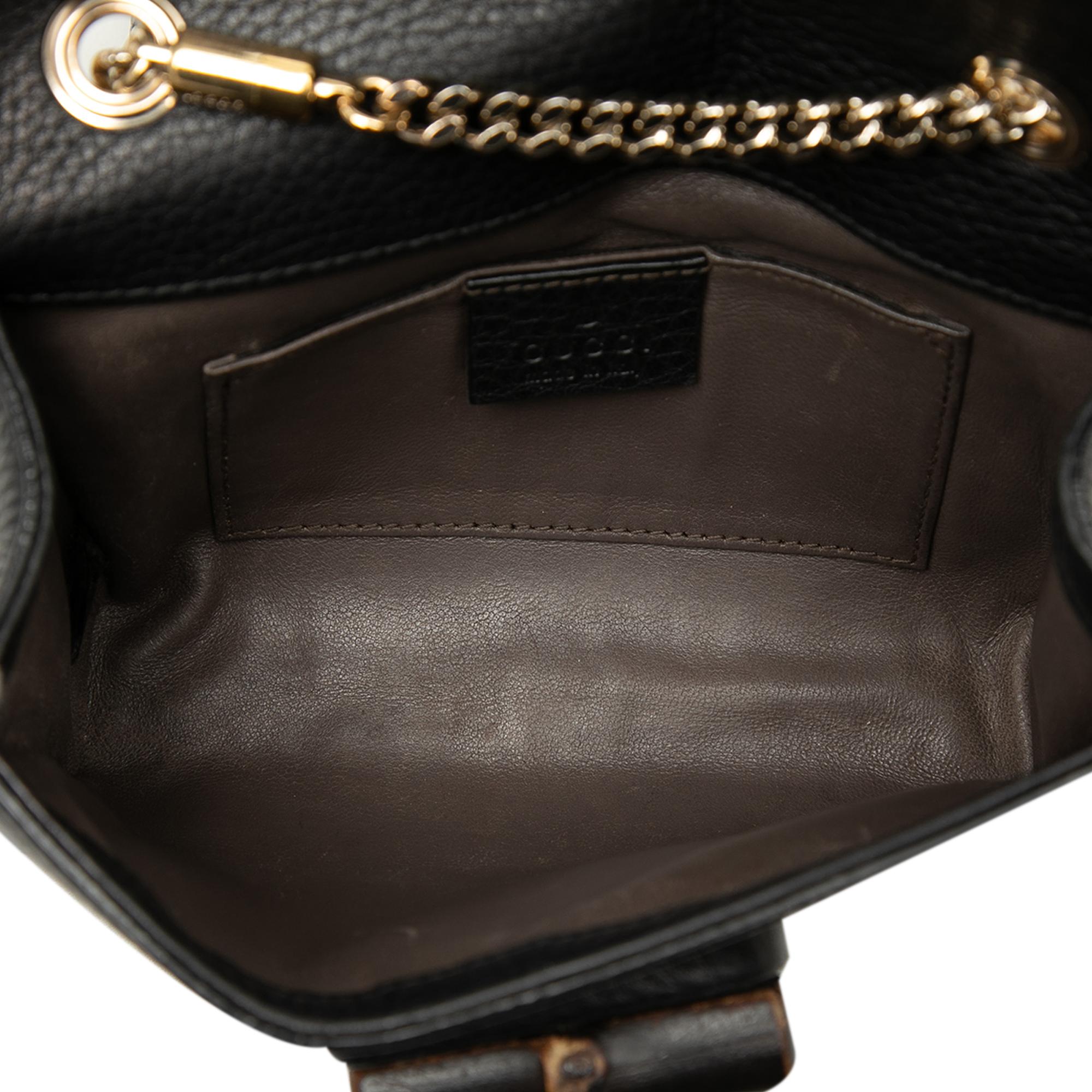 Gucci Small Calfskin Miss Bamboo Crossbody