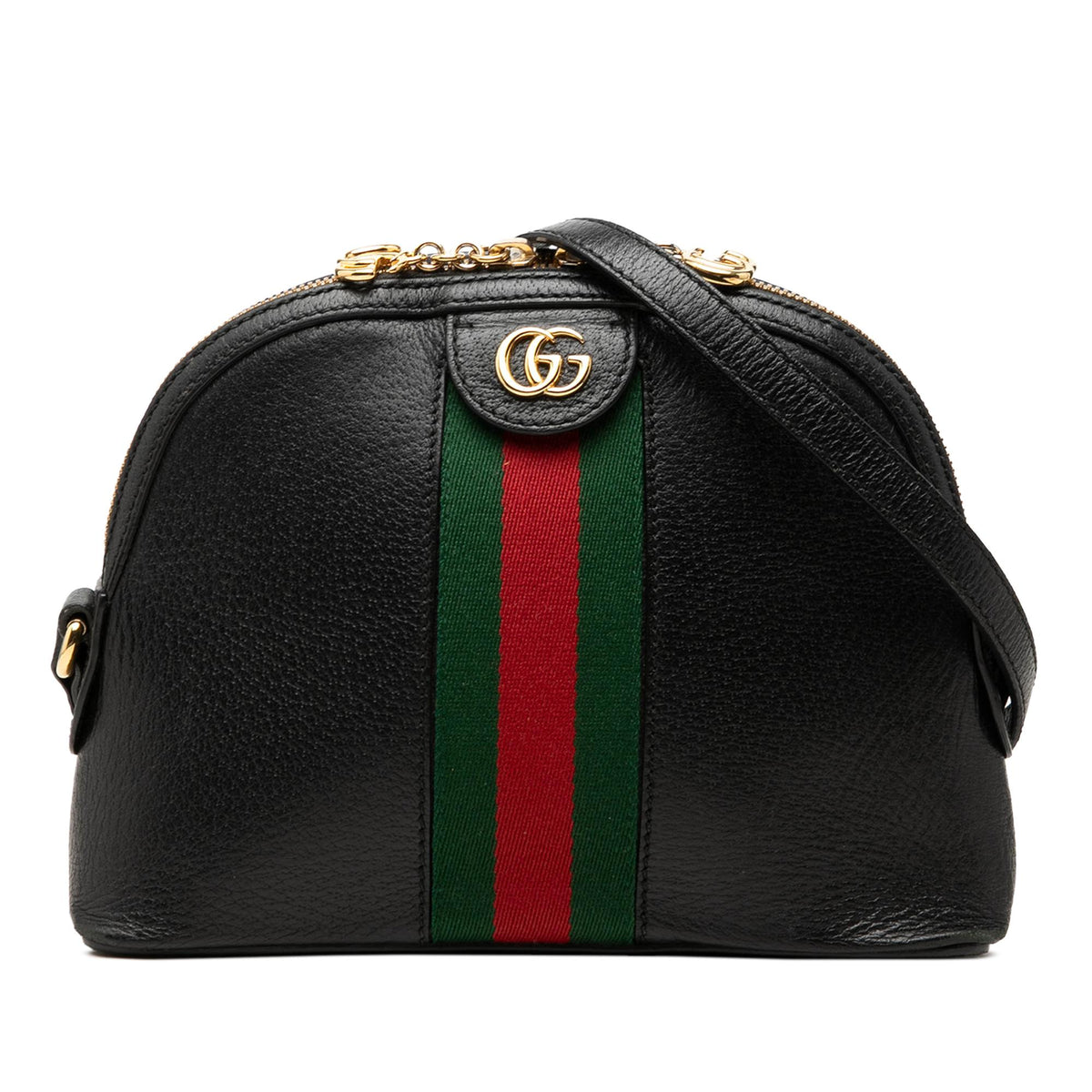 Gucci Small Calfskin Web Ophidia Dome Crossbody
