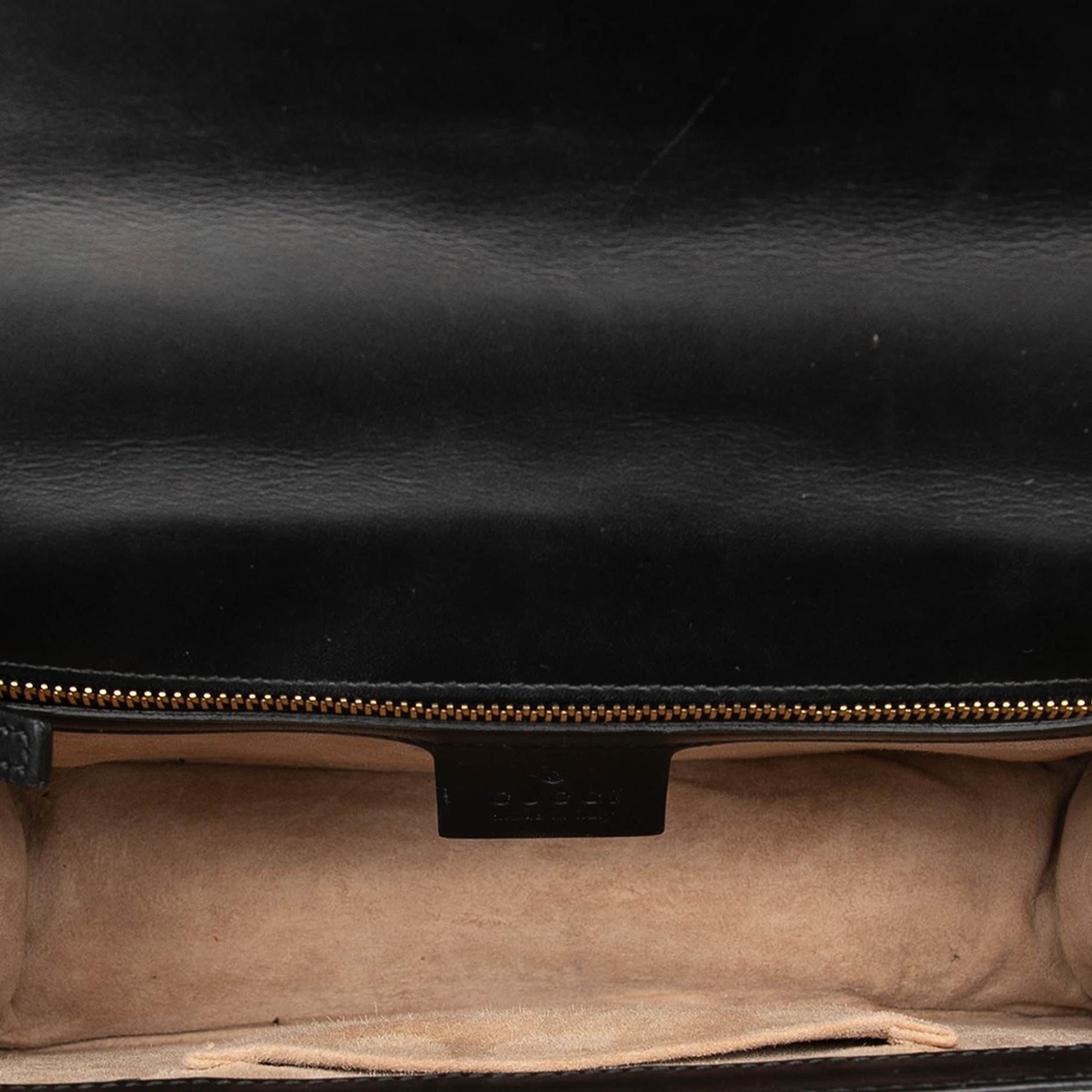 Gucci Small Calfskin Web Sylvie Satchel