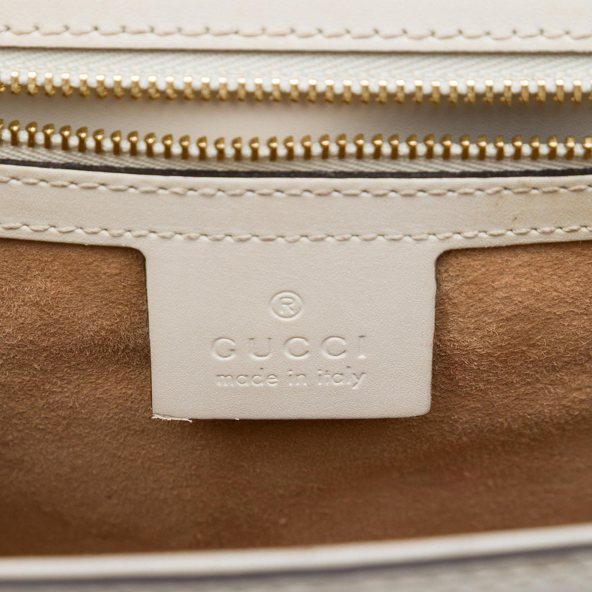 Gucci Small Calfskin Web Sylvie Satchel