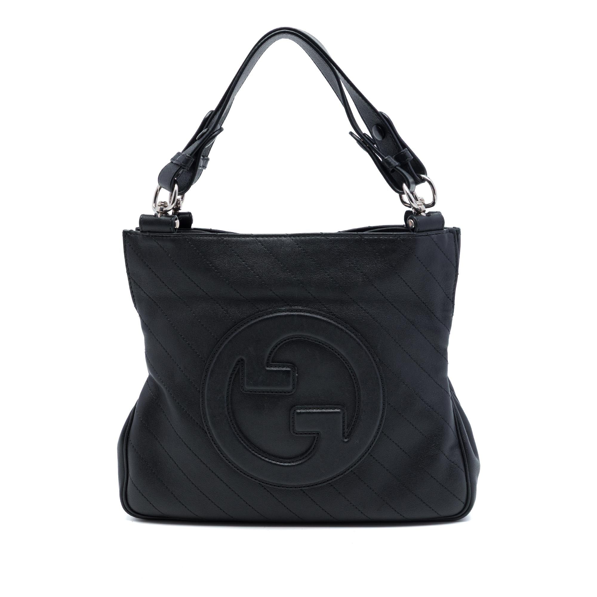 Gucci Small Diagonal Stitched Calfskin Blondie Satchel