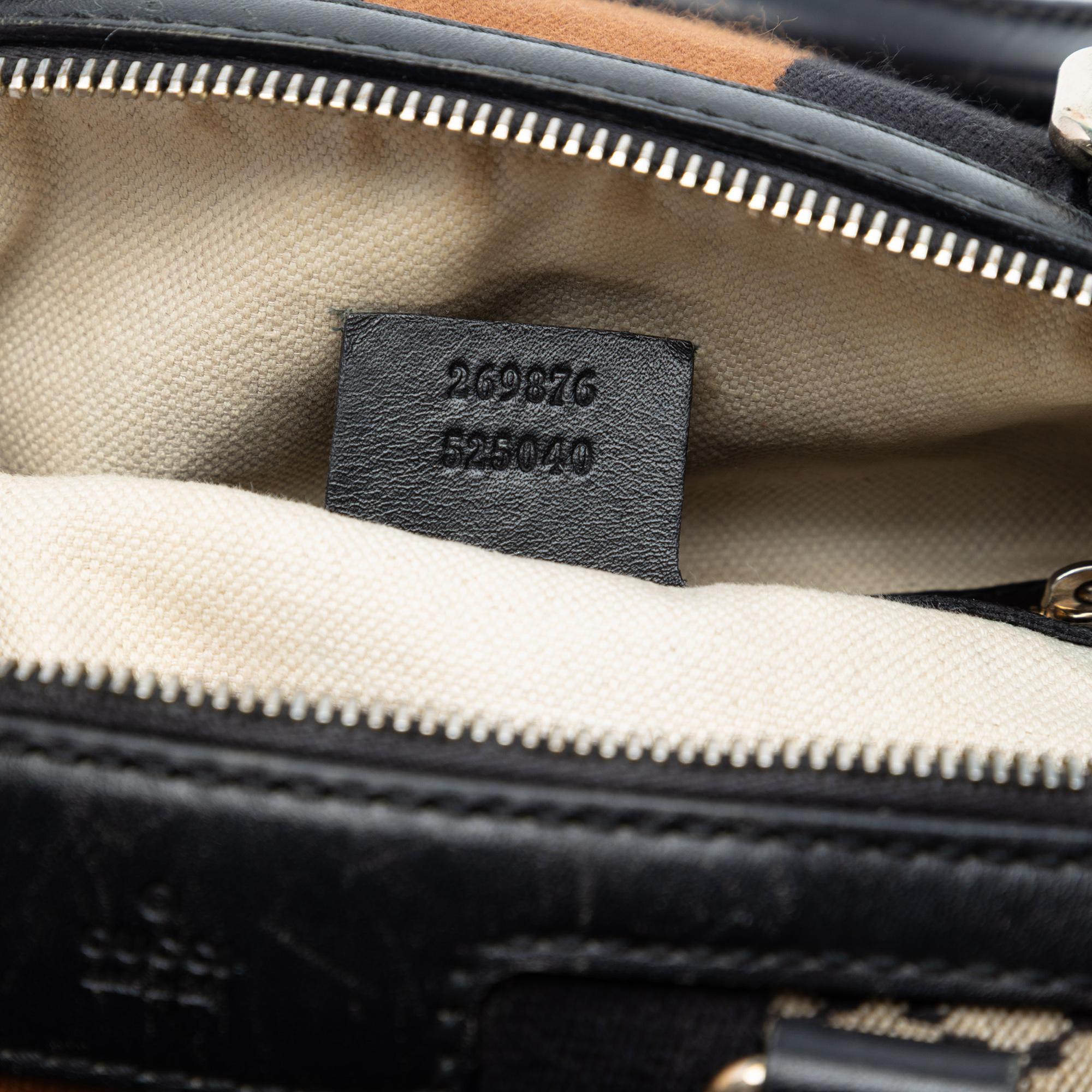 Gucci Small Diamante Canvas Web Joy Boston Bag