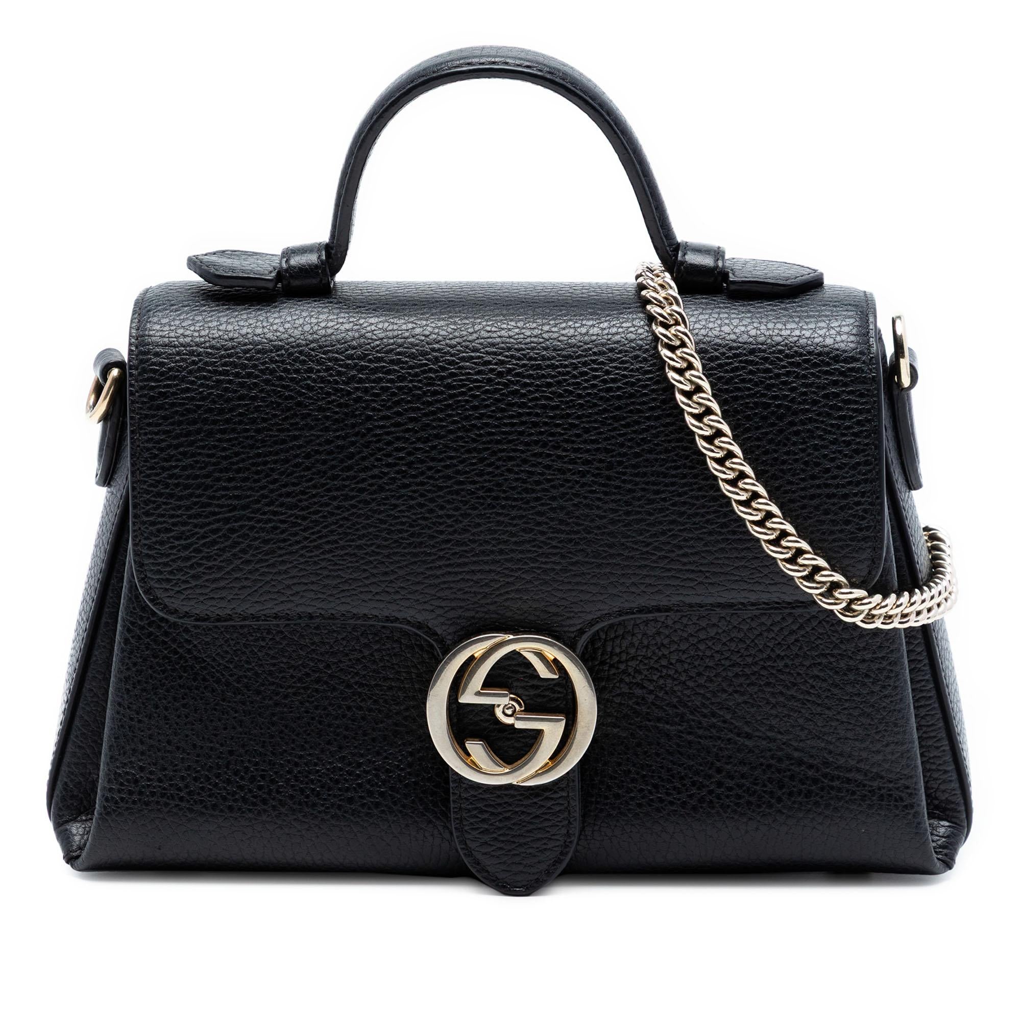 Gucci Small Dollar Calf Interlocking G Satchel