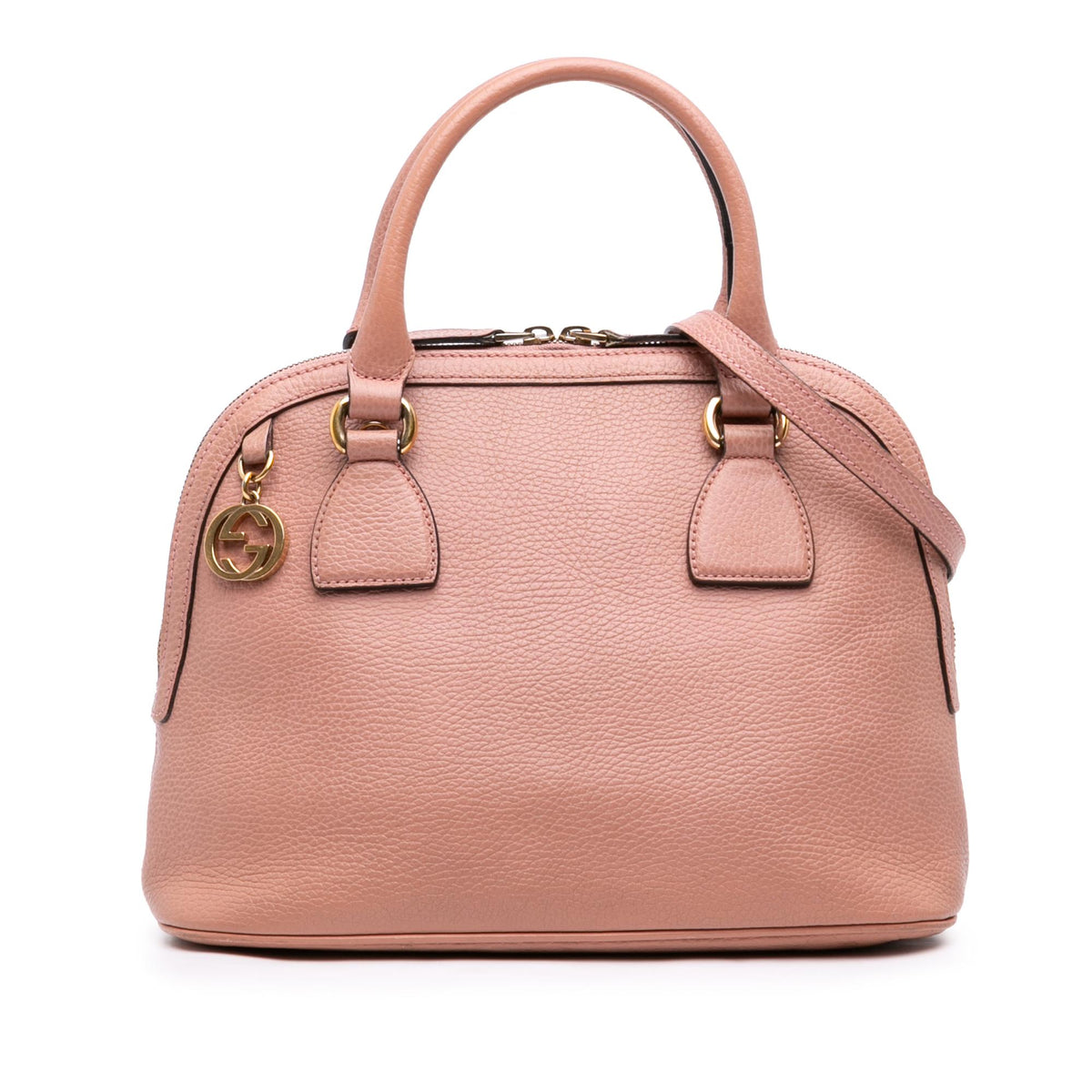 Gucci Small Dollar Calfskin GG Charm Dome Satchel