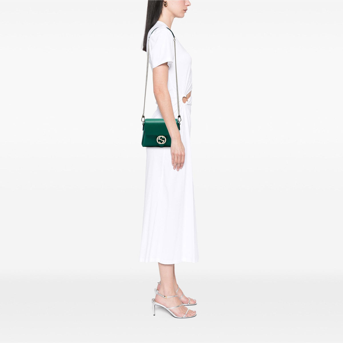 Gucci Small Dollar Calfskin Interlocking G Crossbody