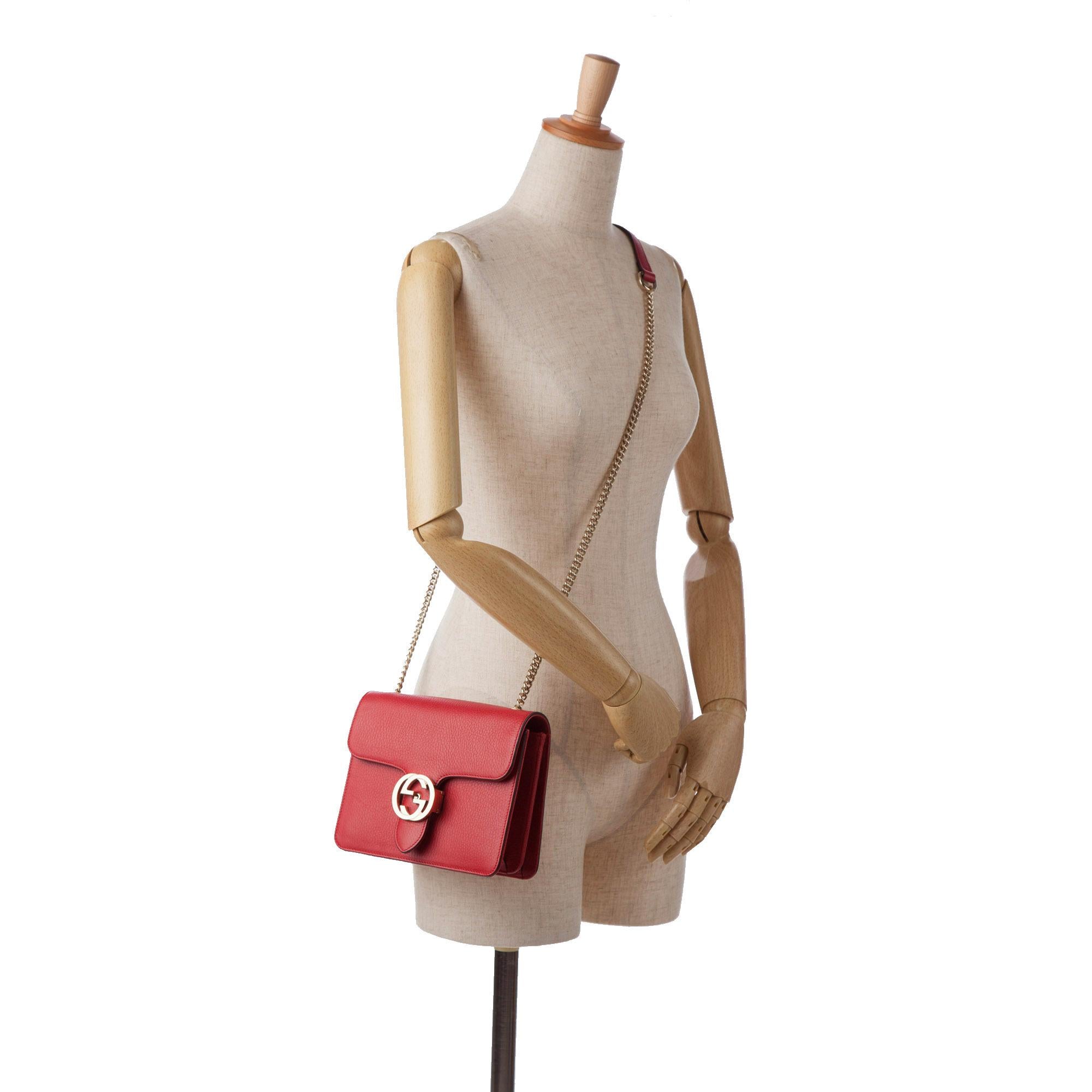 Gucci Small Dollar Interlocking G Crossbody (SHG-07nBkX)