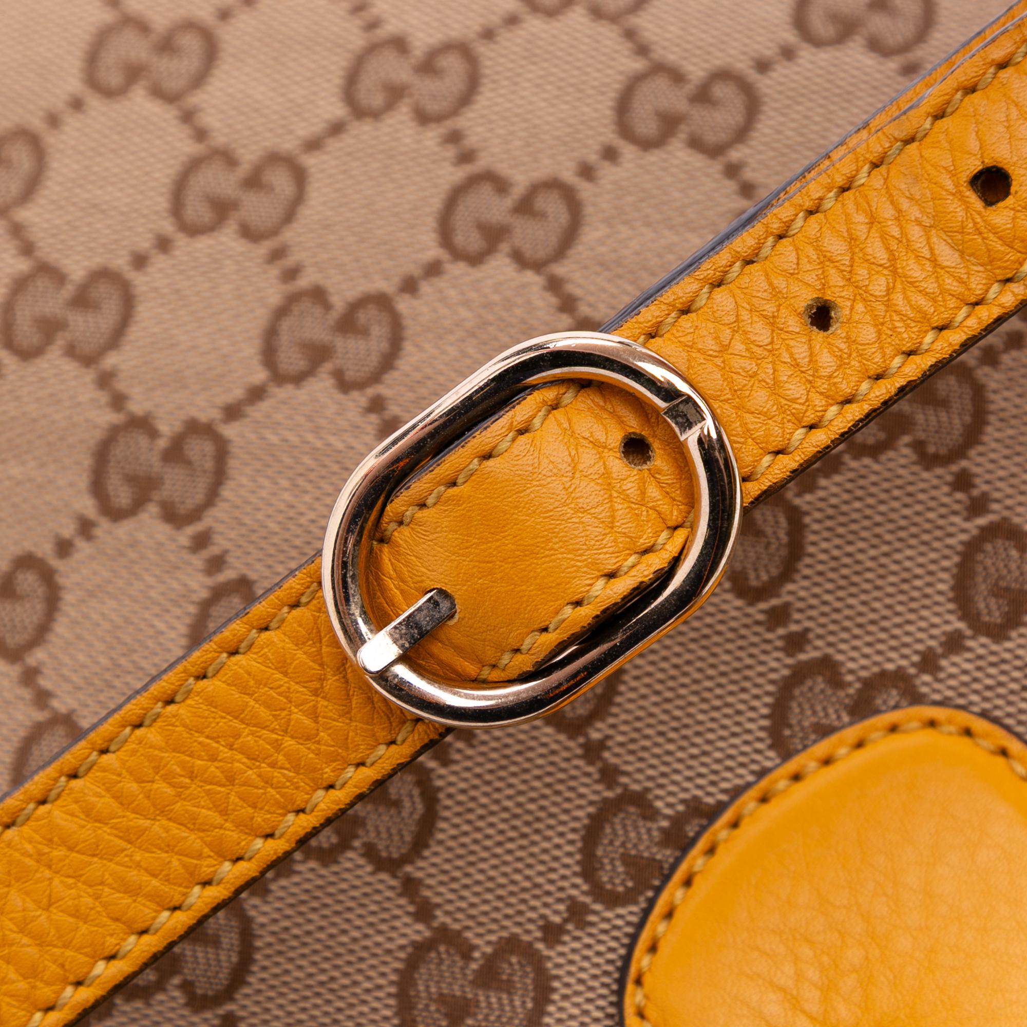 Gucci Small GG Canvas Diana Bamboo Top Handle Tote