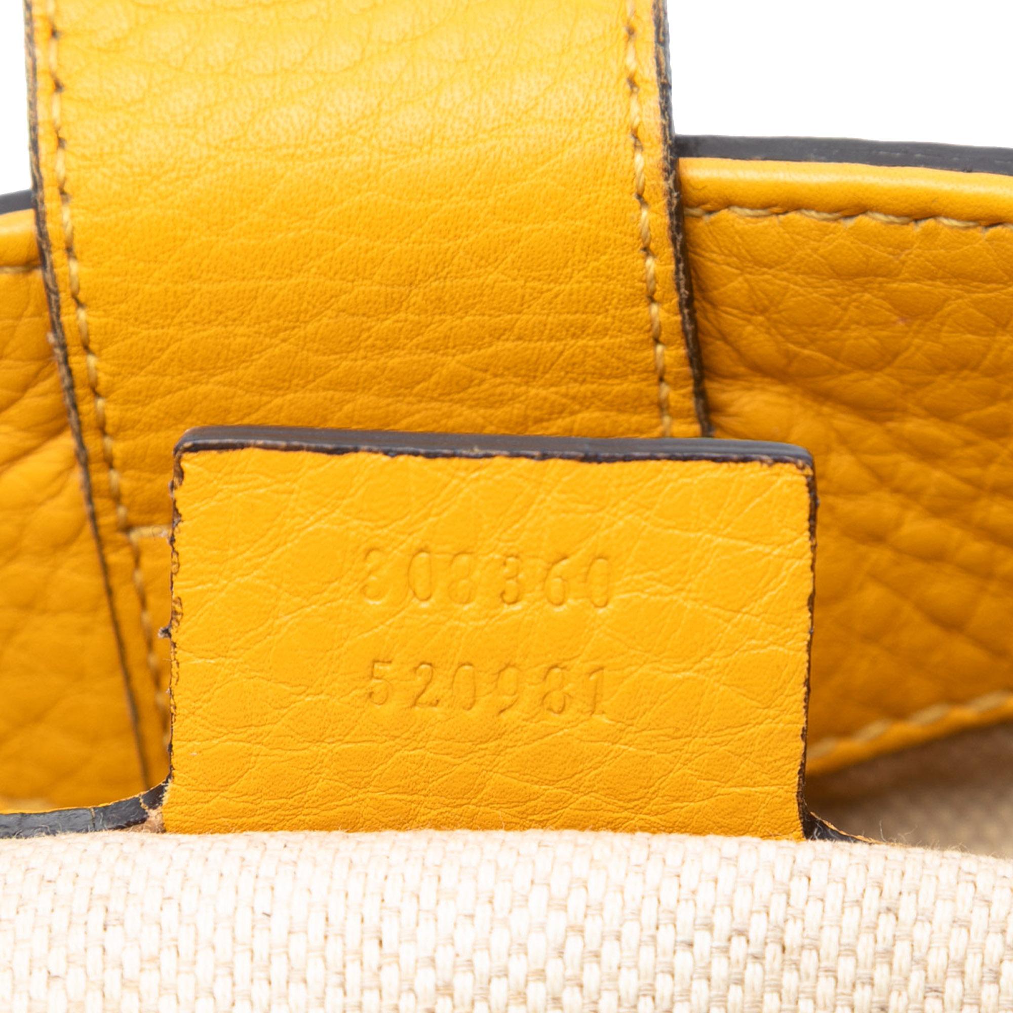 Gucci Small GG Canvas Diana Bamboo Top Handle Tote