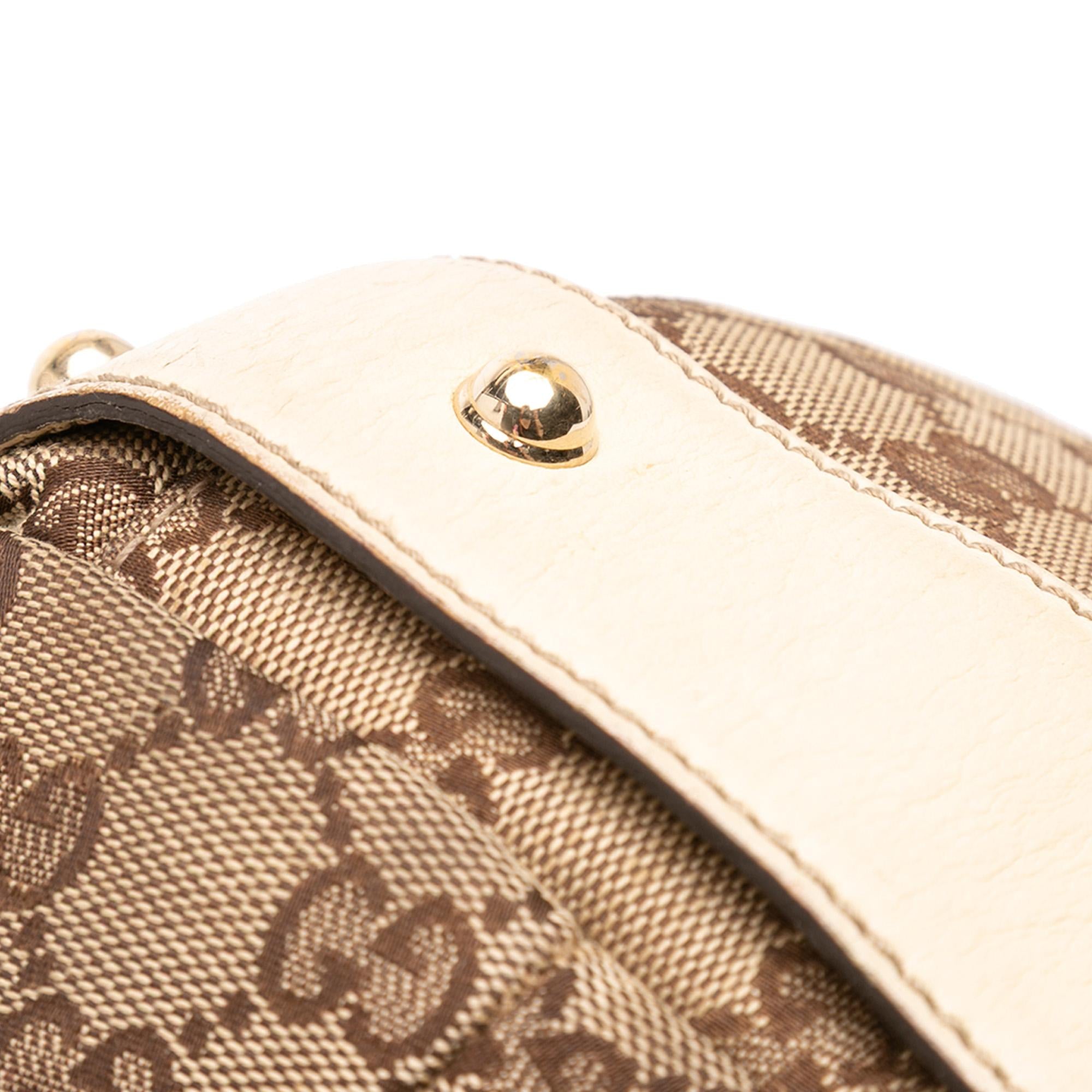 Gucci Small GG Canvas Horsebit Pelham Shoulder Bag
