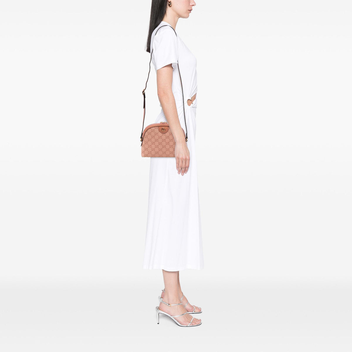 Gucci Small GG Canvas Ophidia Dome Crossbody