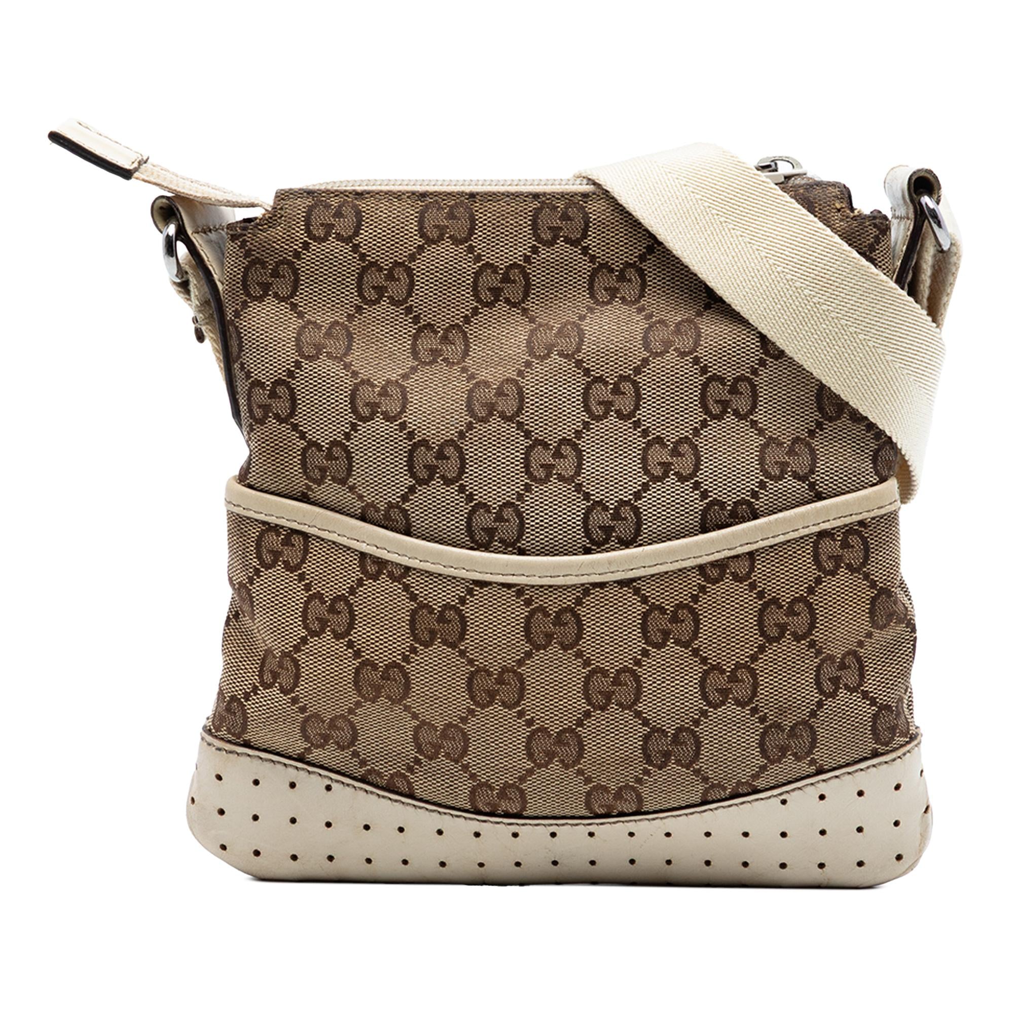 Gucci Small GG Canvas Perforated Crossbody