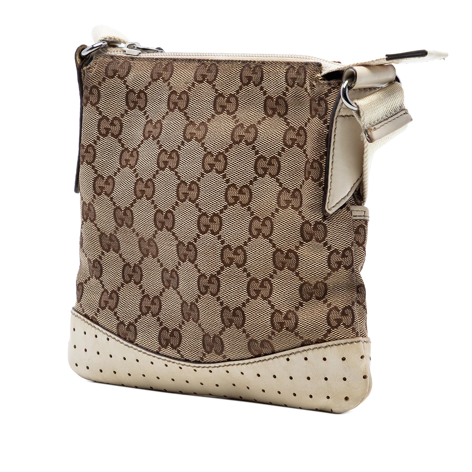 Gucci Small GG Canvas Perforated Crossbody