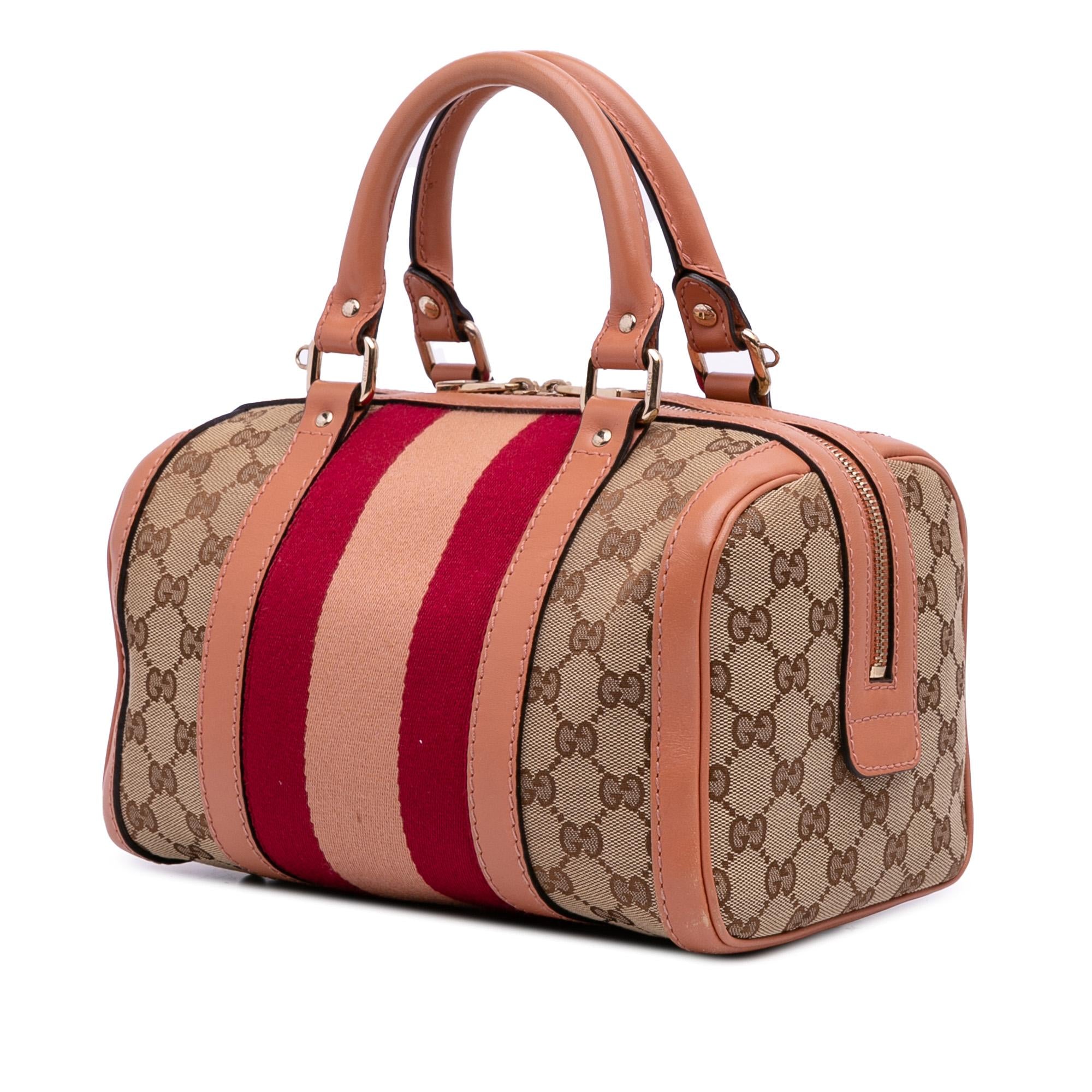 Gucci Small GG Canvas Web Joy Boston Bag