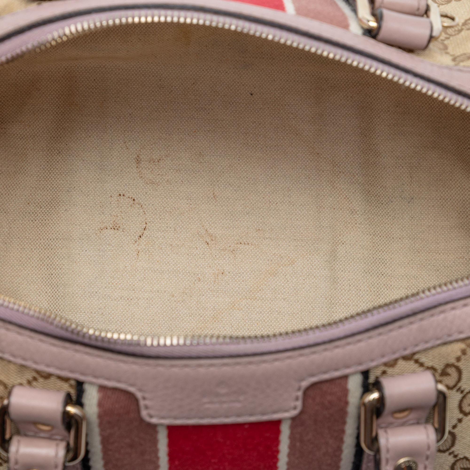 Gucci Small GG Canvas Web Joy Boston Bag