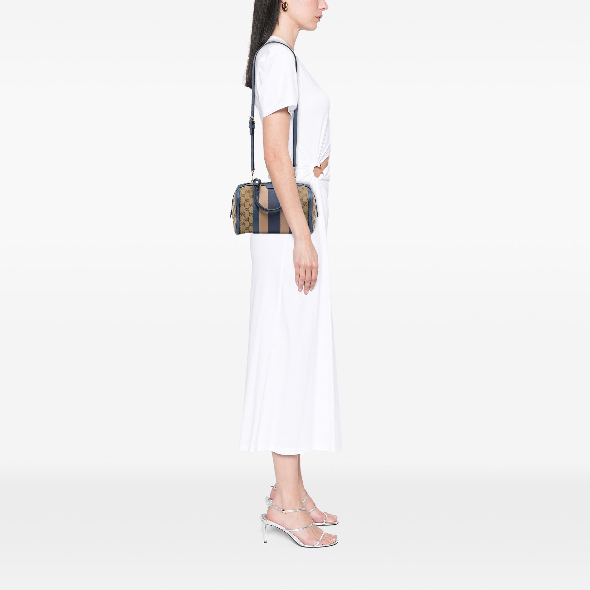 Gucci Small GG Canvas Web Joy Boston Bag